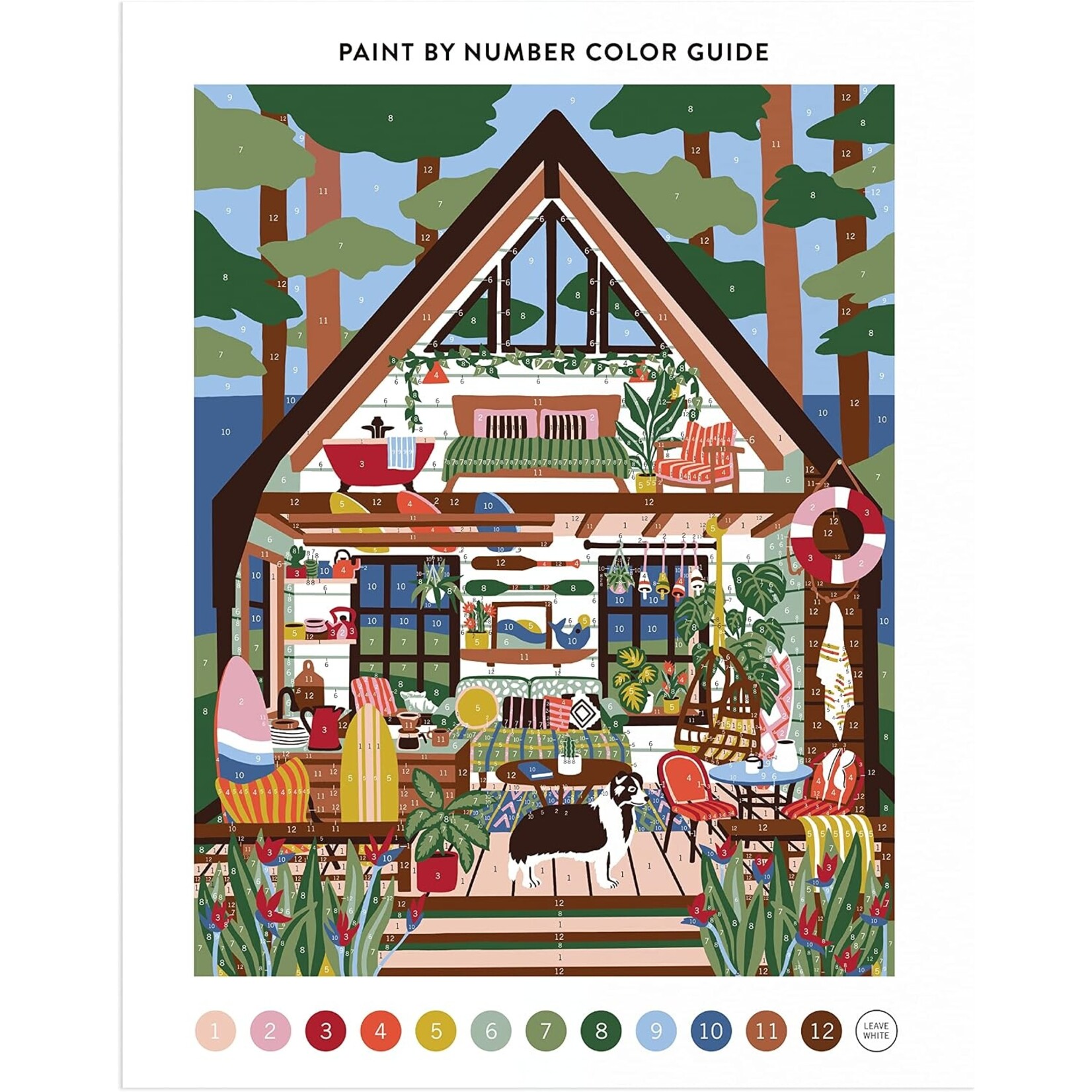 Surf Shack Hideaway - Paint By Number Kit (11 X 14)