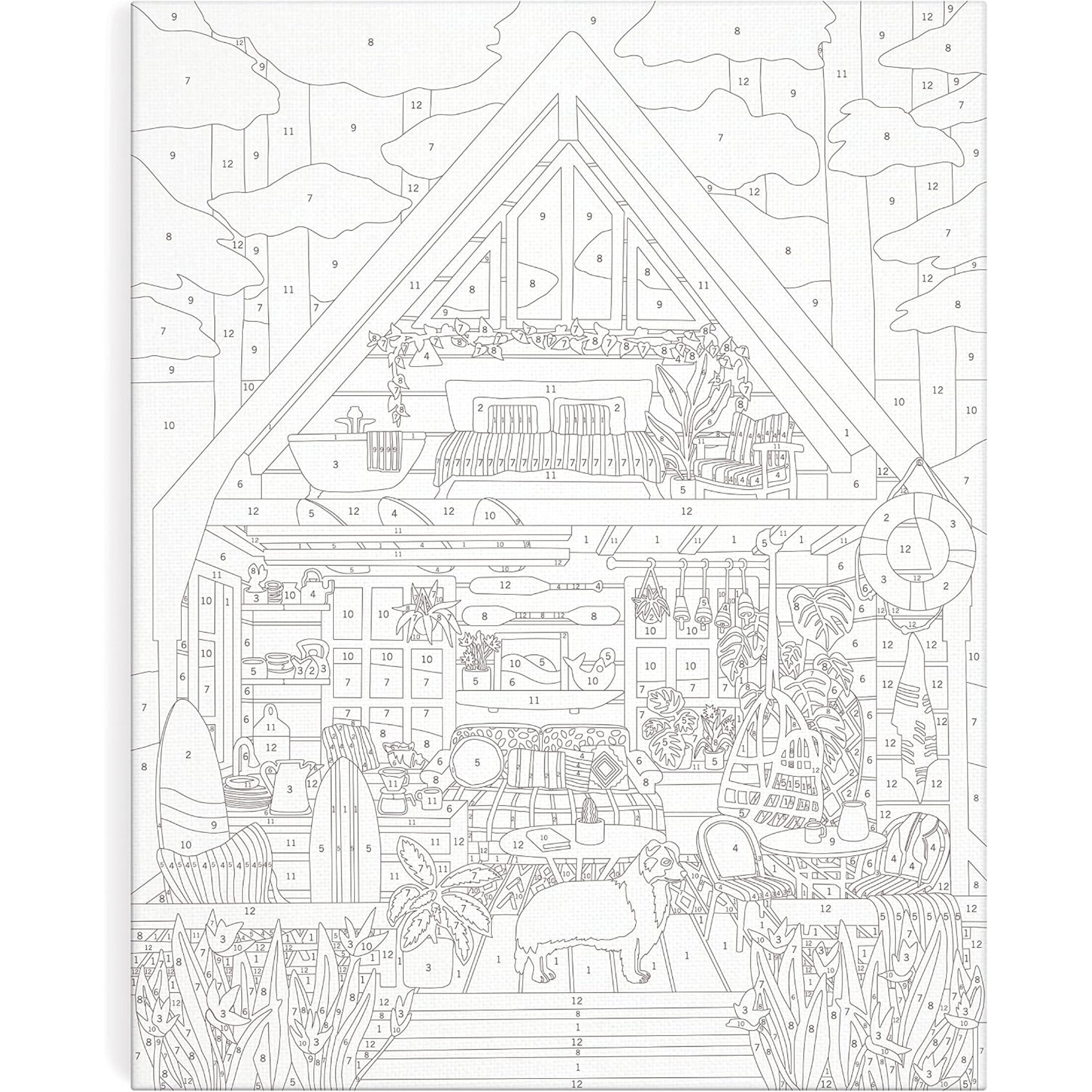 Surf Shack Hideaway - Paint By Number Kit (11 X 14)