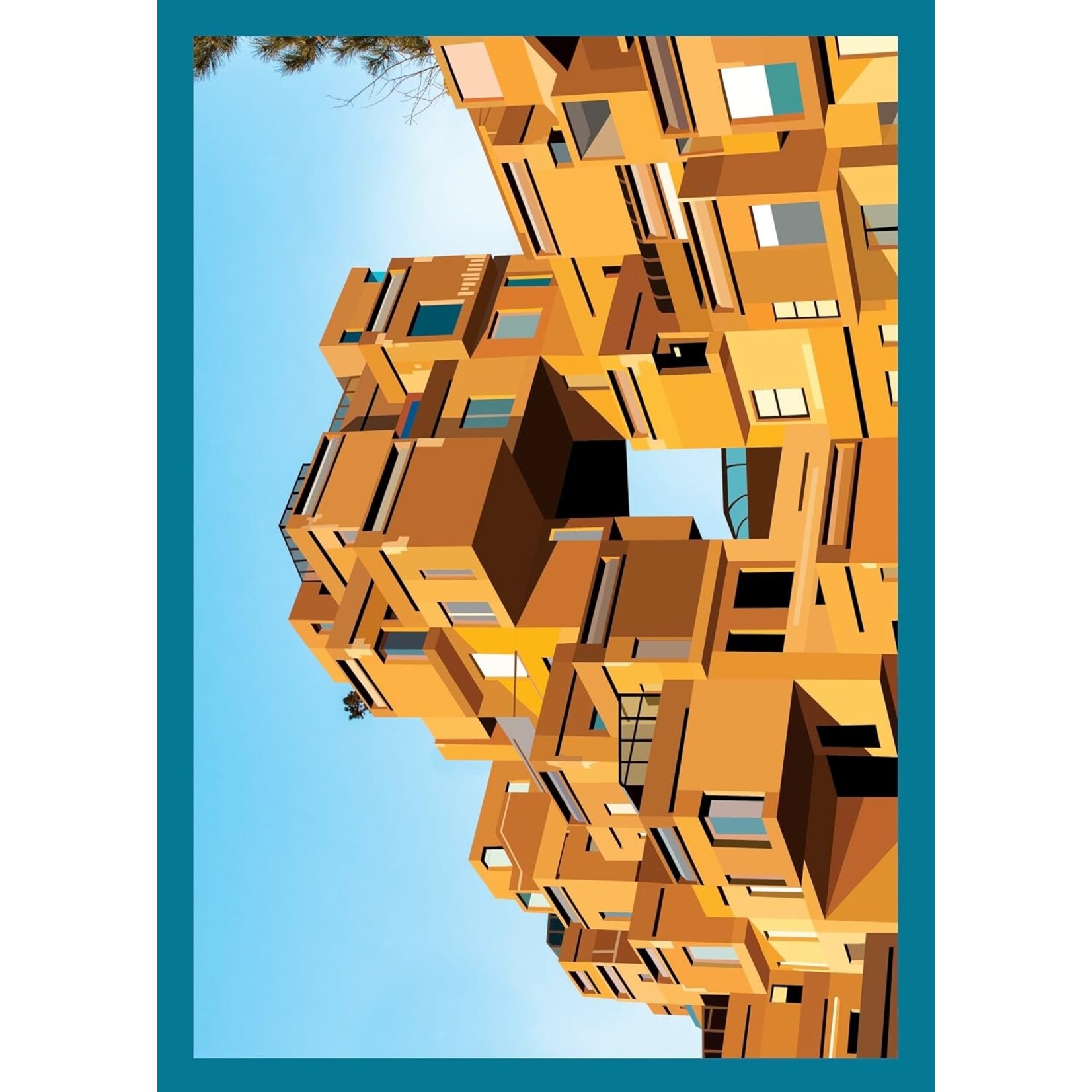 Paint by Sticker: Architecture