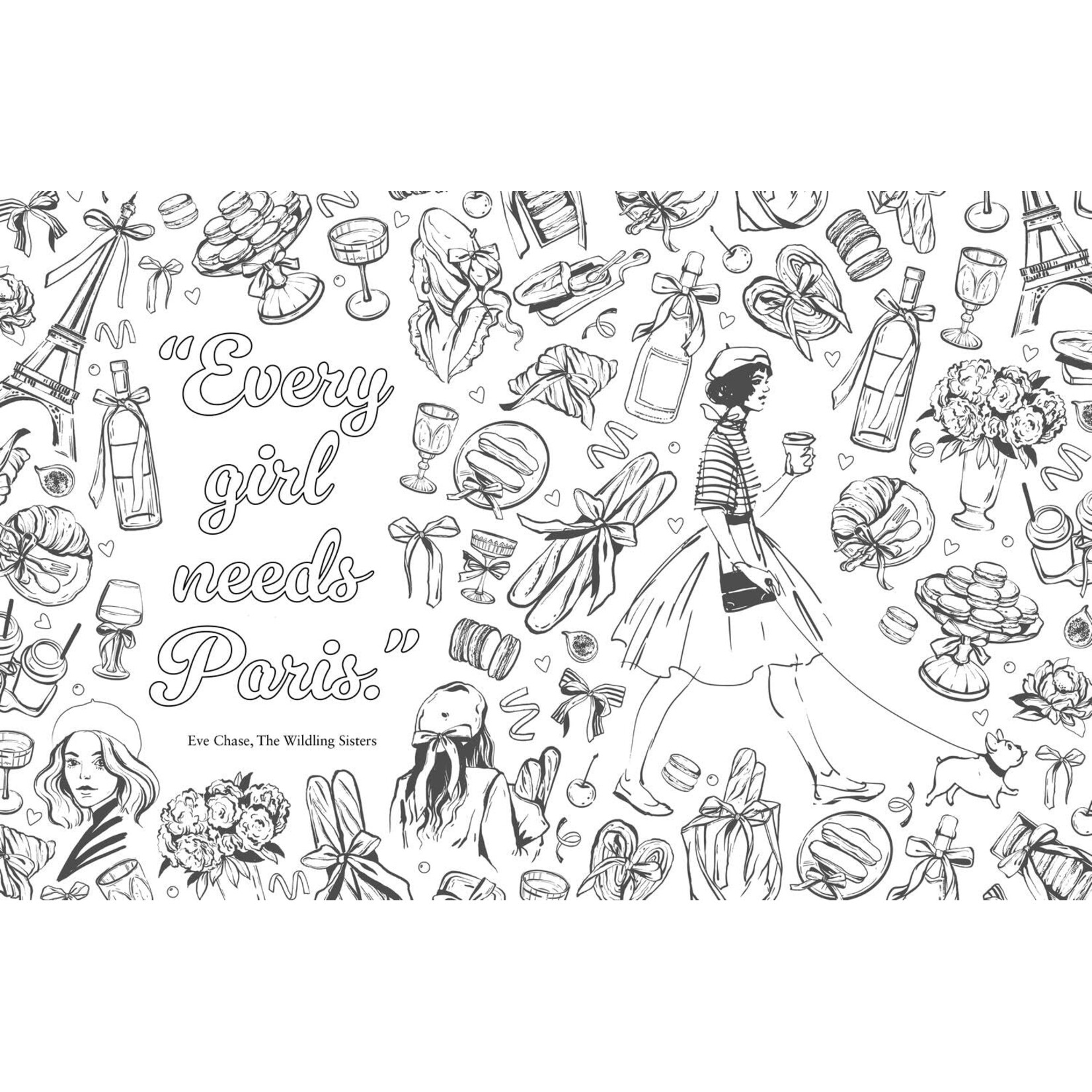 The Paris Coloring Book: A Colorful and Creative Journey Through One of the World's Most Mesmerizing Cities