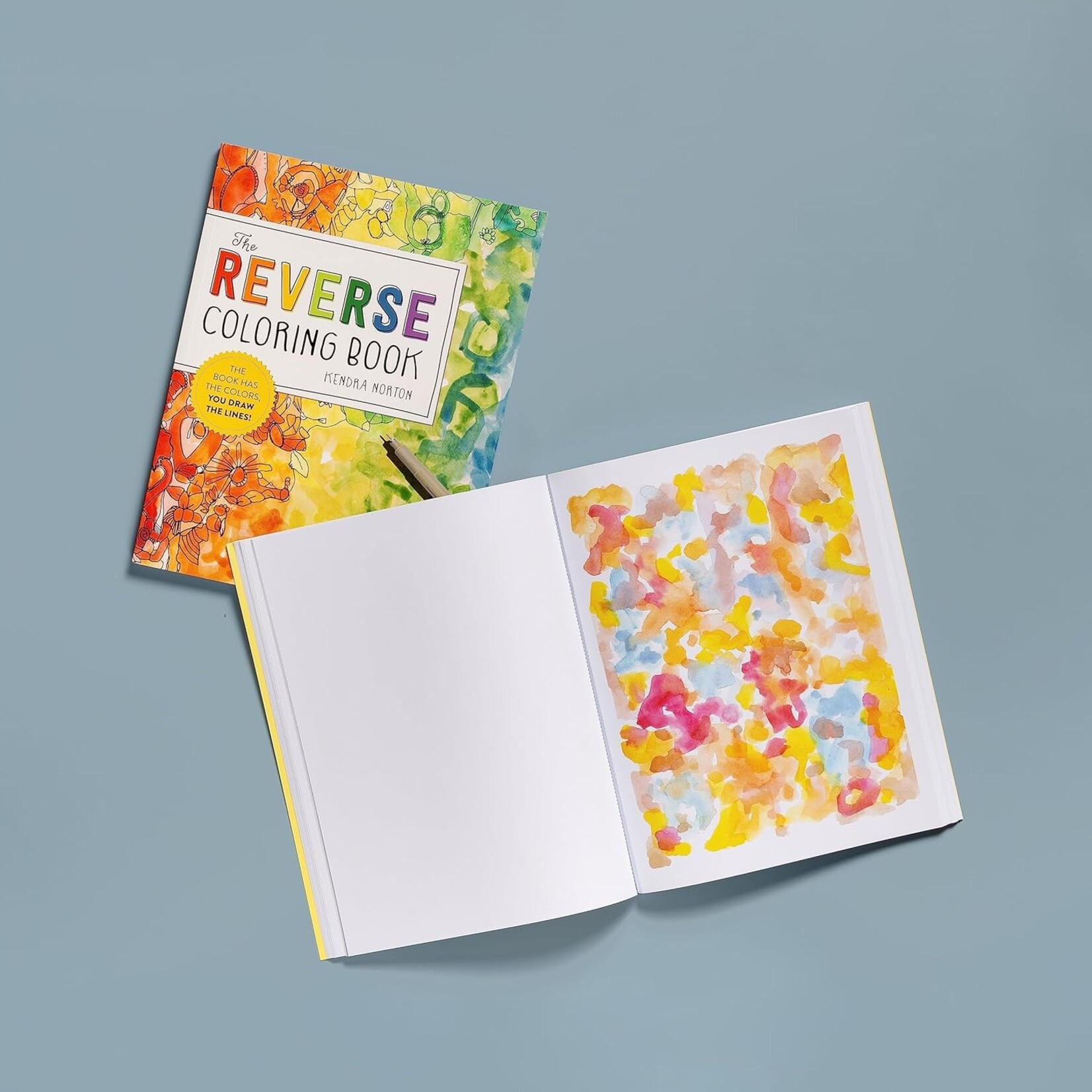 The Reverse Coloring Book: The Book Has the Colors, You Draw the Lines!