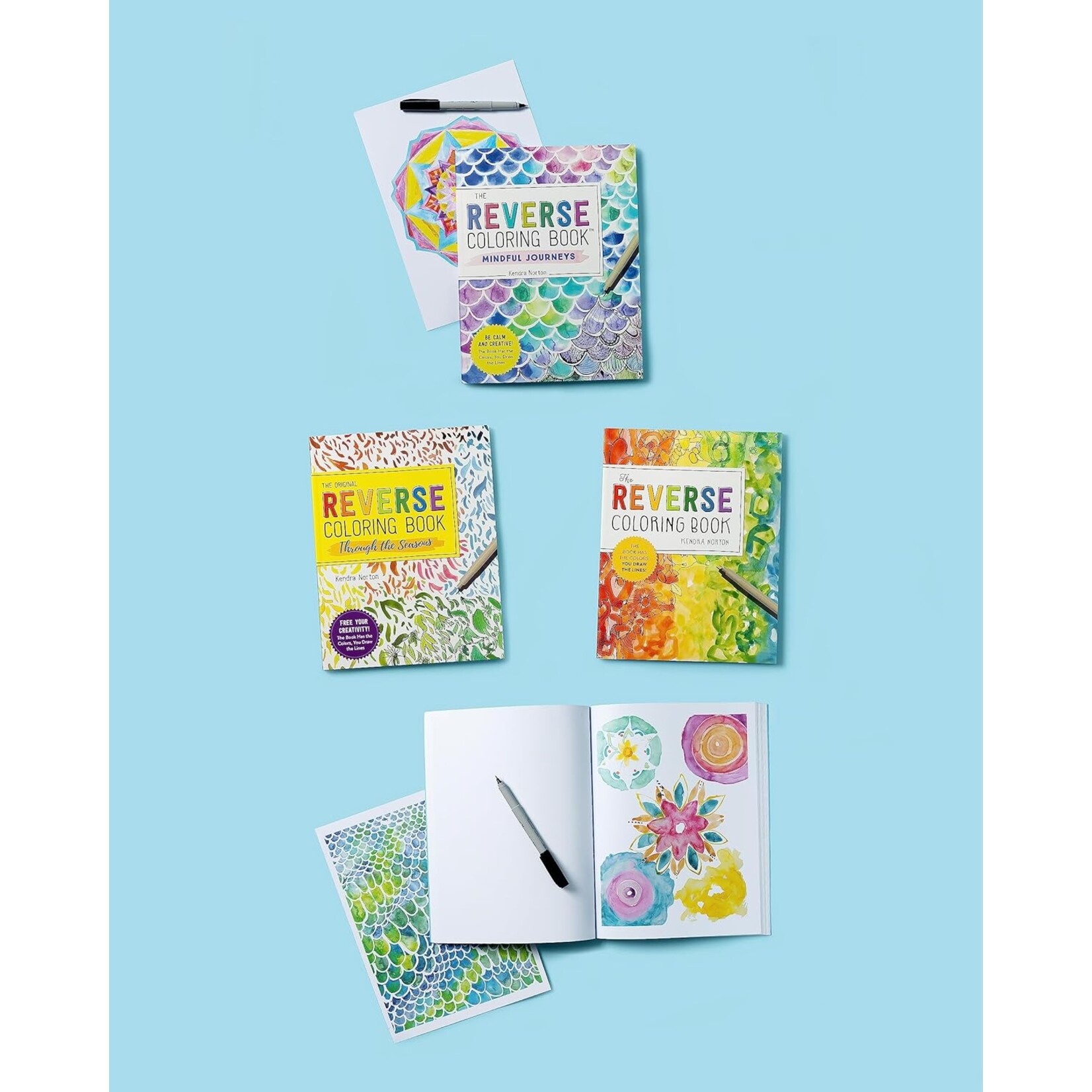 The Reverse Coloring Book: The Book Has the Colors, You Draw the Lines!