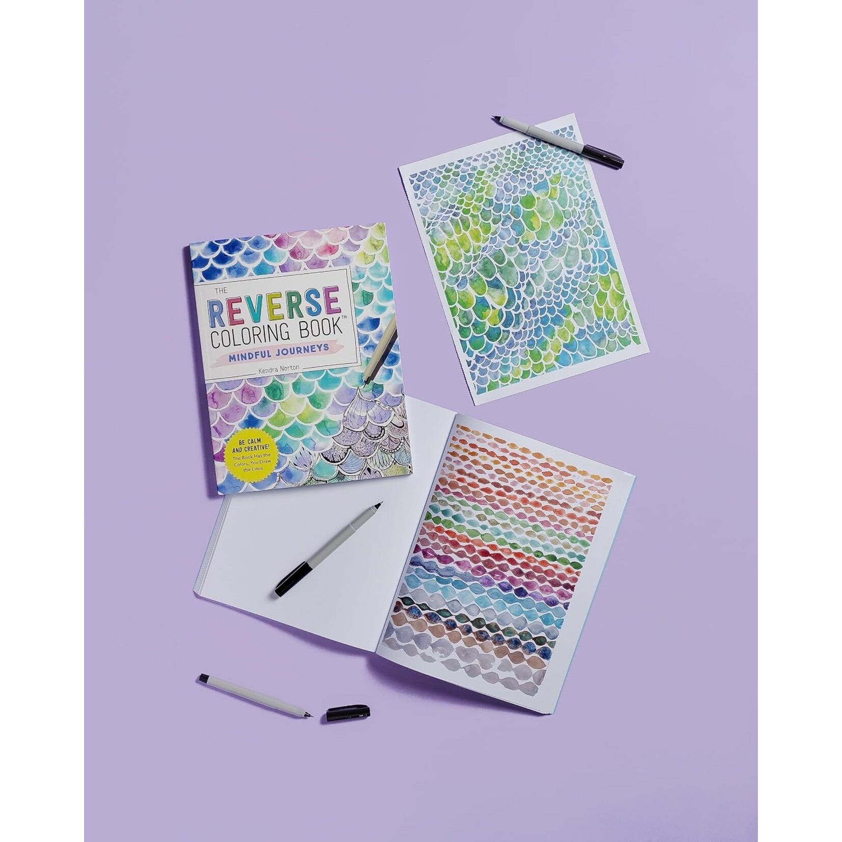 The Reverse Coloring Book: Mindful Journeys