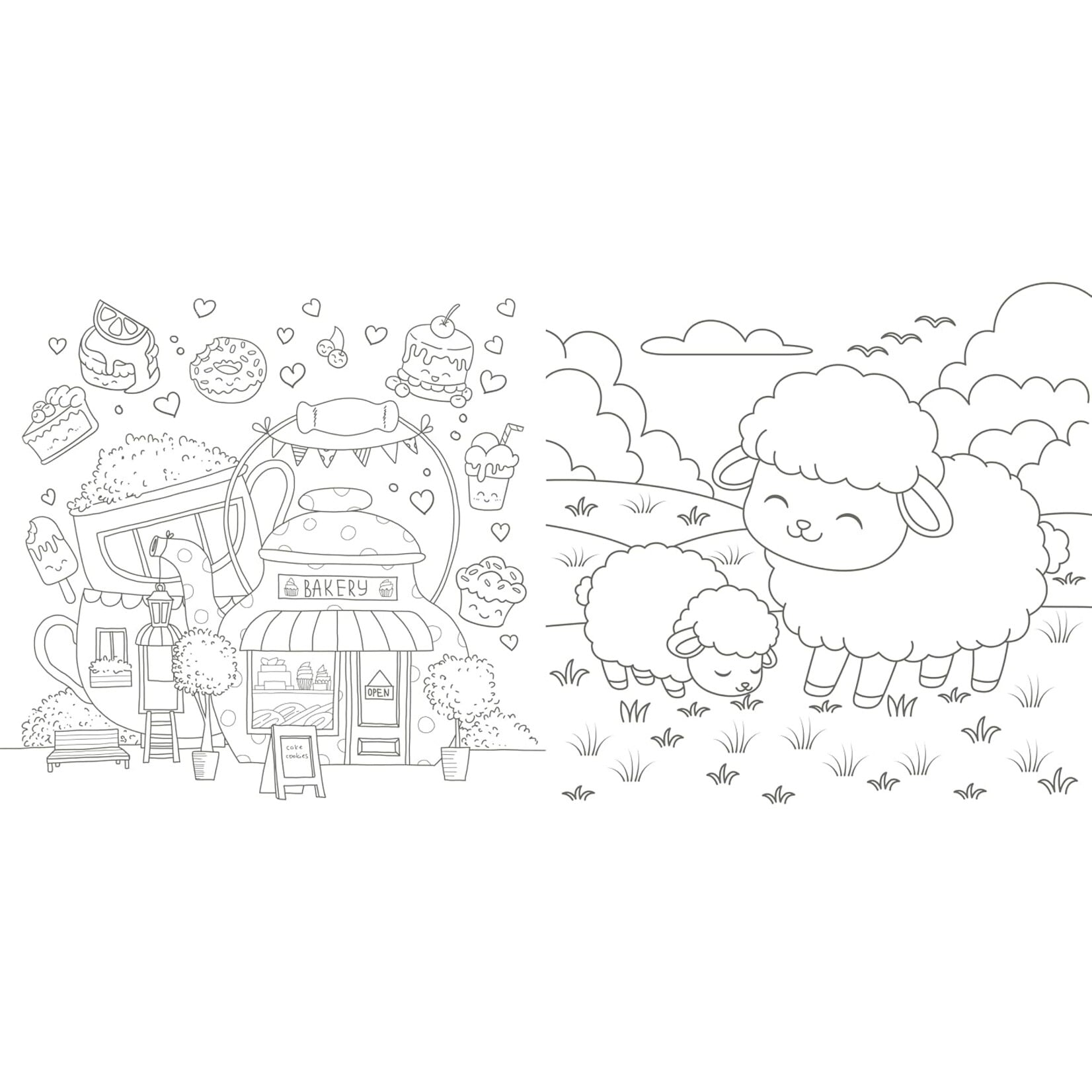 The Super-Cute Cozy Coloring Book