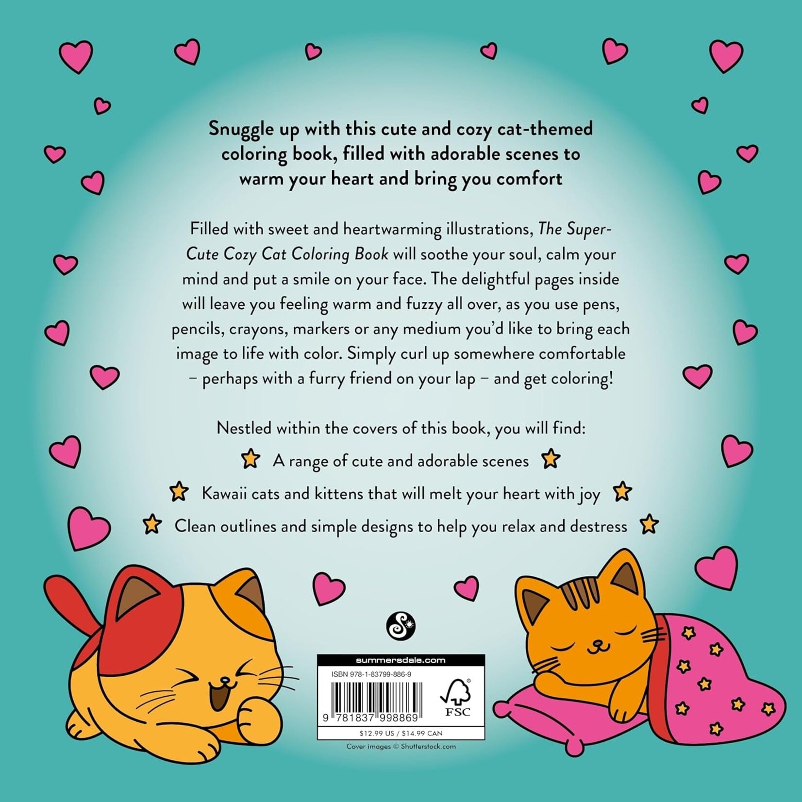 The Super-Cute Cozy Cat Coloring Book