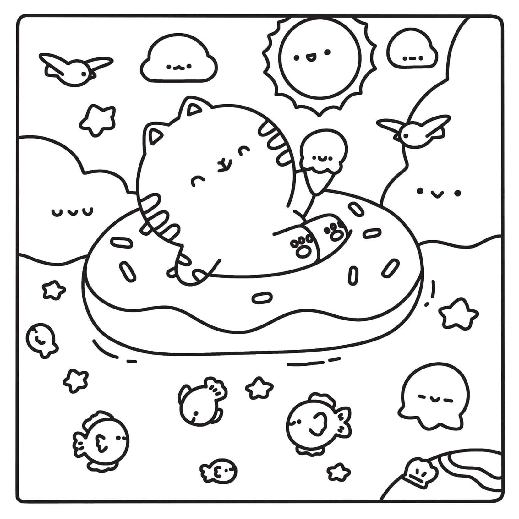 Summer Delights (Cozy Coloring)