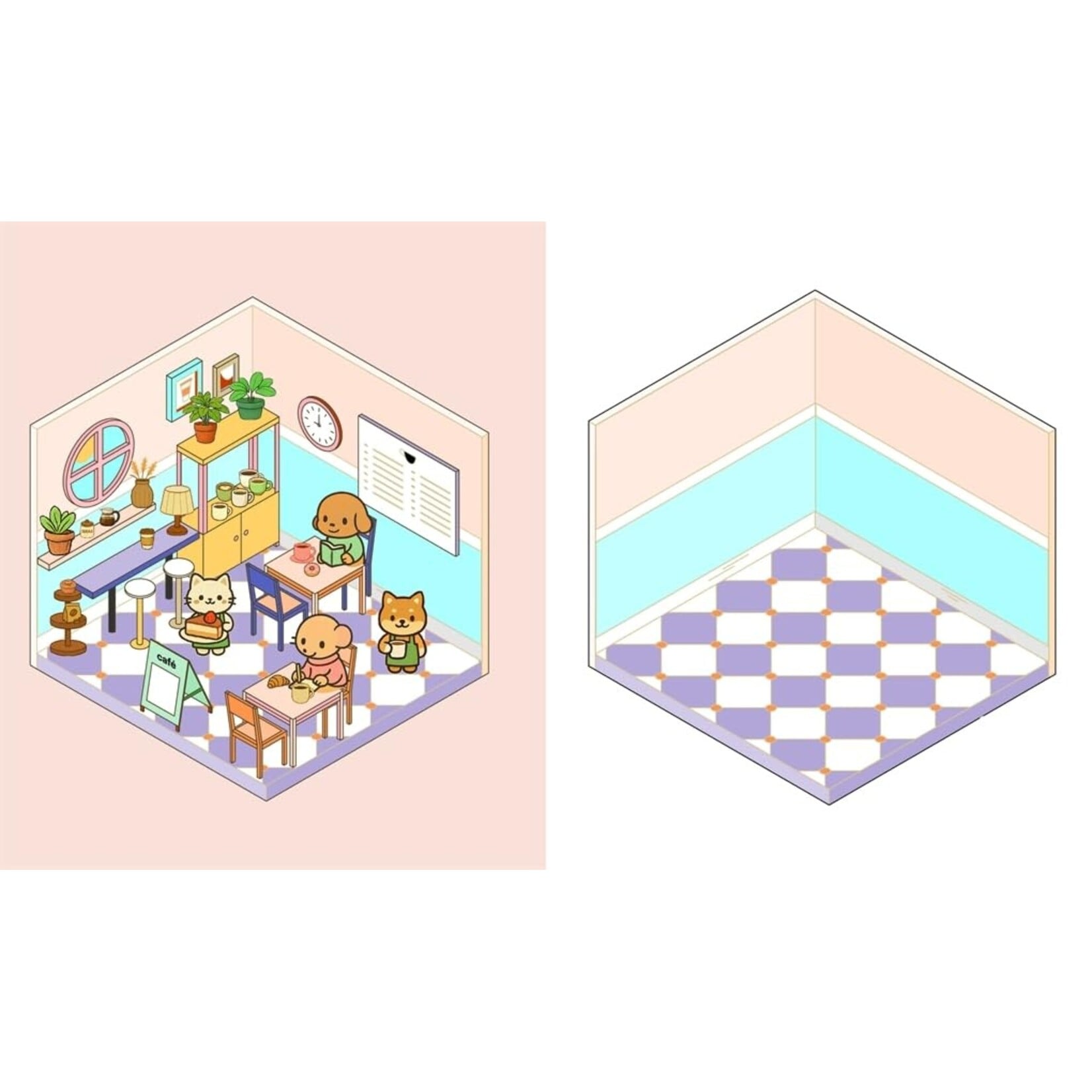 Cute 'n' Cozy Sticker Therapy: Coffee Shops: Over 500 Reusable Stickers!