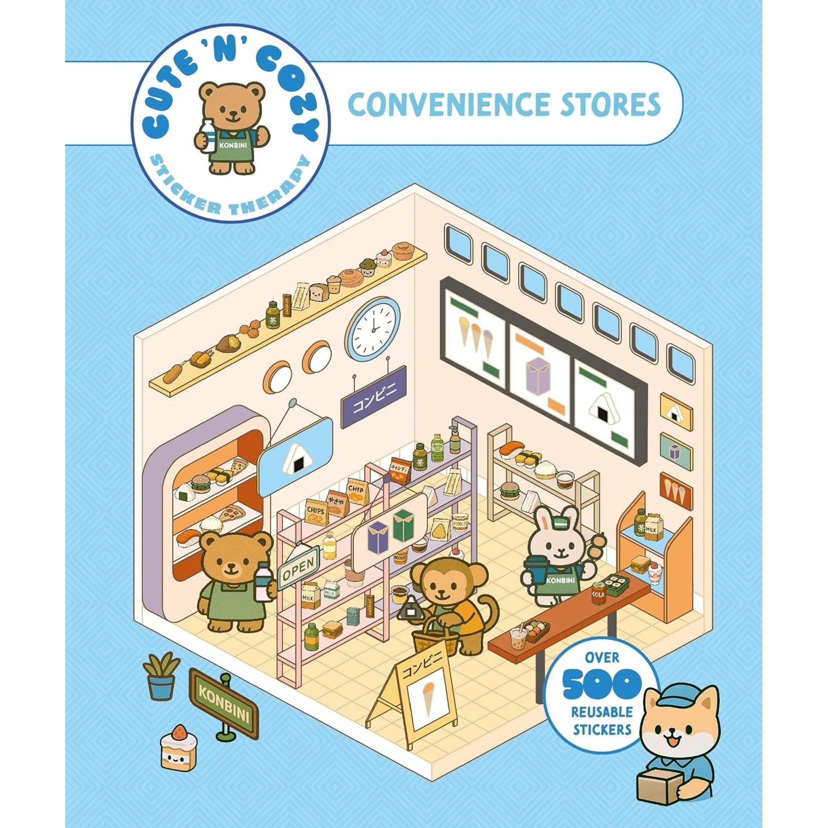 Cute 'n' Cozy Sticker Therapy: Convenience Stores: Over 500 Reusable Stickers!