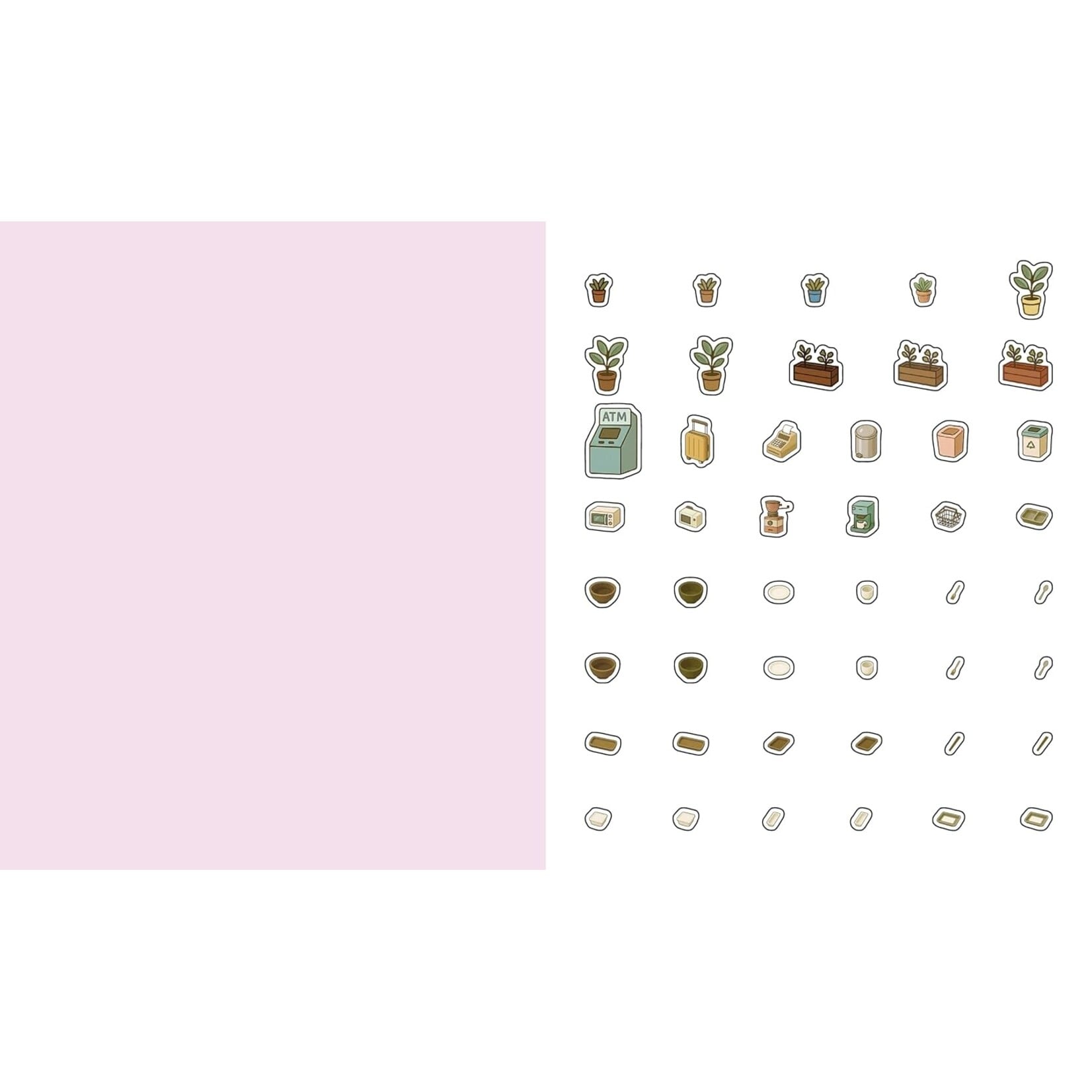 Cute 'n' Cozy Sticker Therapy: Convenience Stores: Over 500 Reusable Stickers!