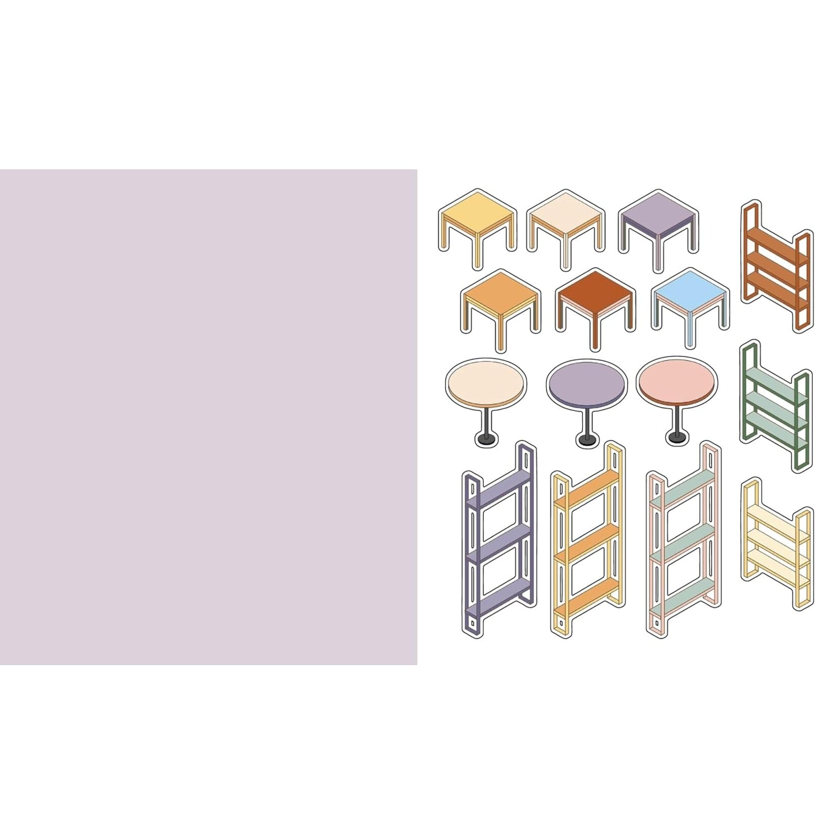 Cute 'n' Cozy Sticker Therapy: Convenience Stores: Over 500 Reusable Stickers!