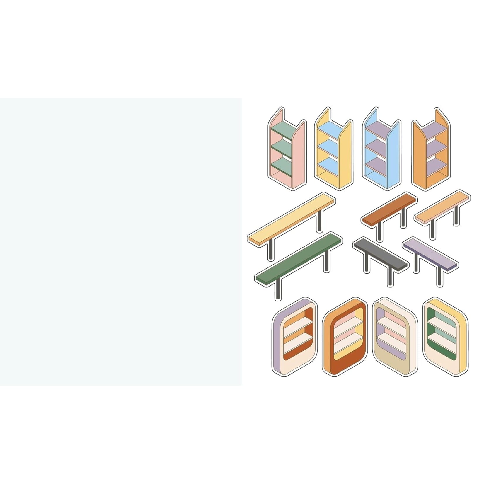 Cute 'n' Cozy Sticker Therapy: Convenience Stores: Over 500 Reusable Stickers!