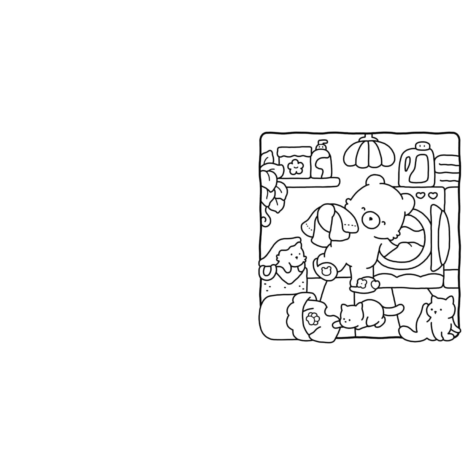 Cozy Friends: Coloring Book for Adults and Kids