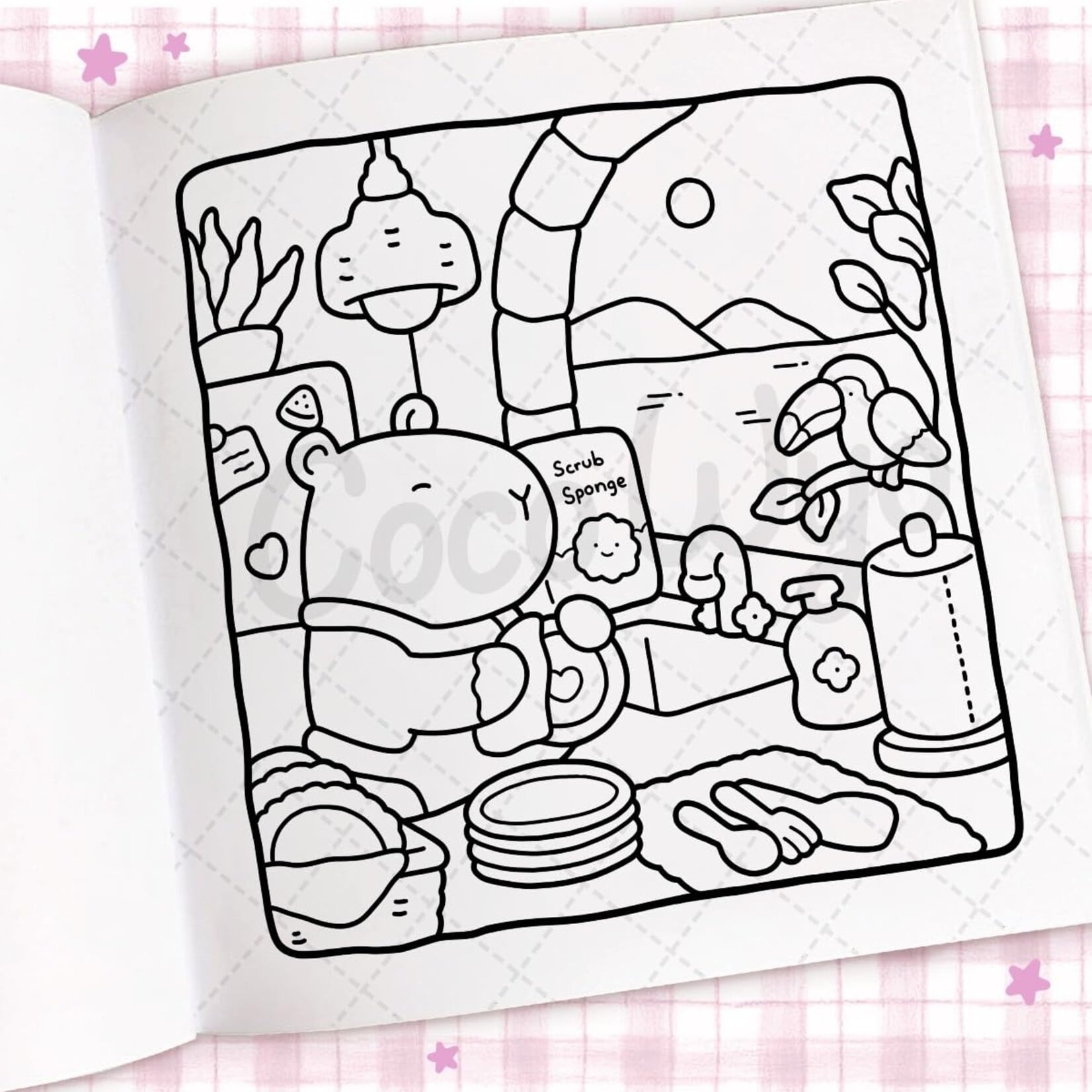 Cozy Days: Coloring Book for Adults and Kids