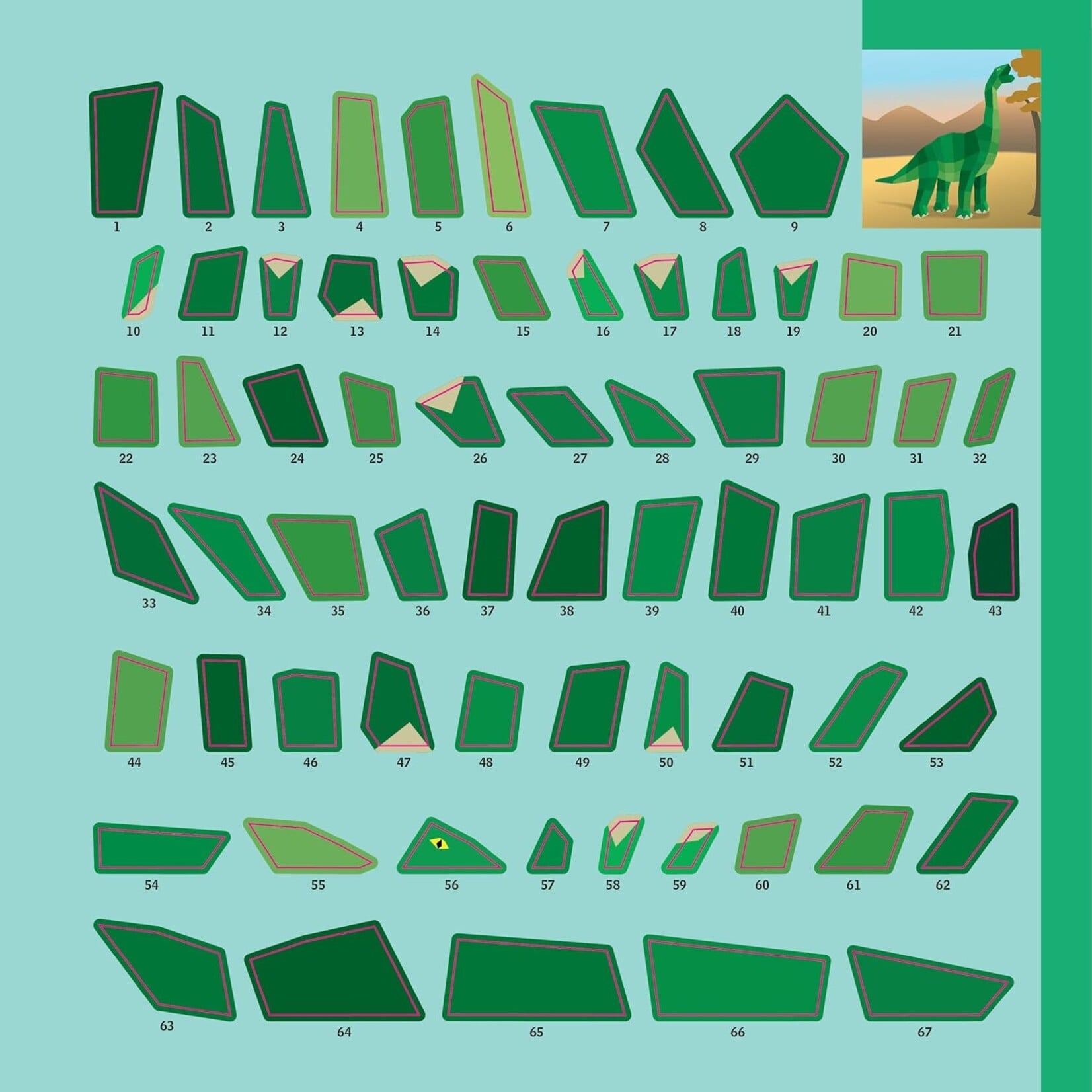 Workman Kids Paint by Sticker Kids: Dinosaurs