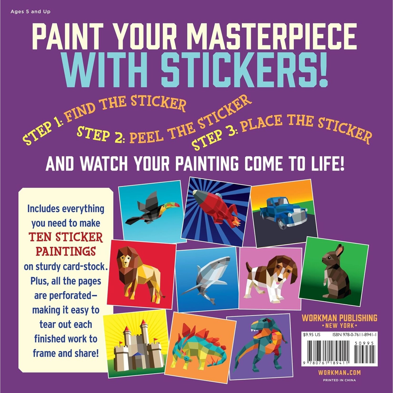 Workman Kids Paint by Sticker Kids: The Original