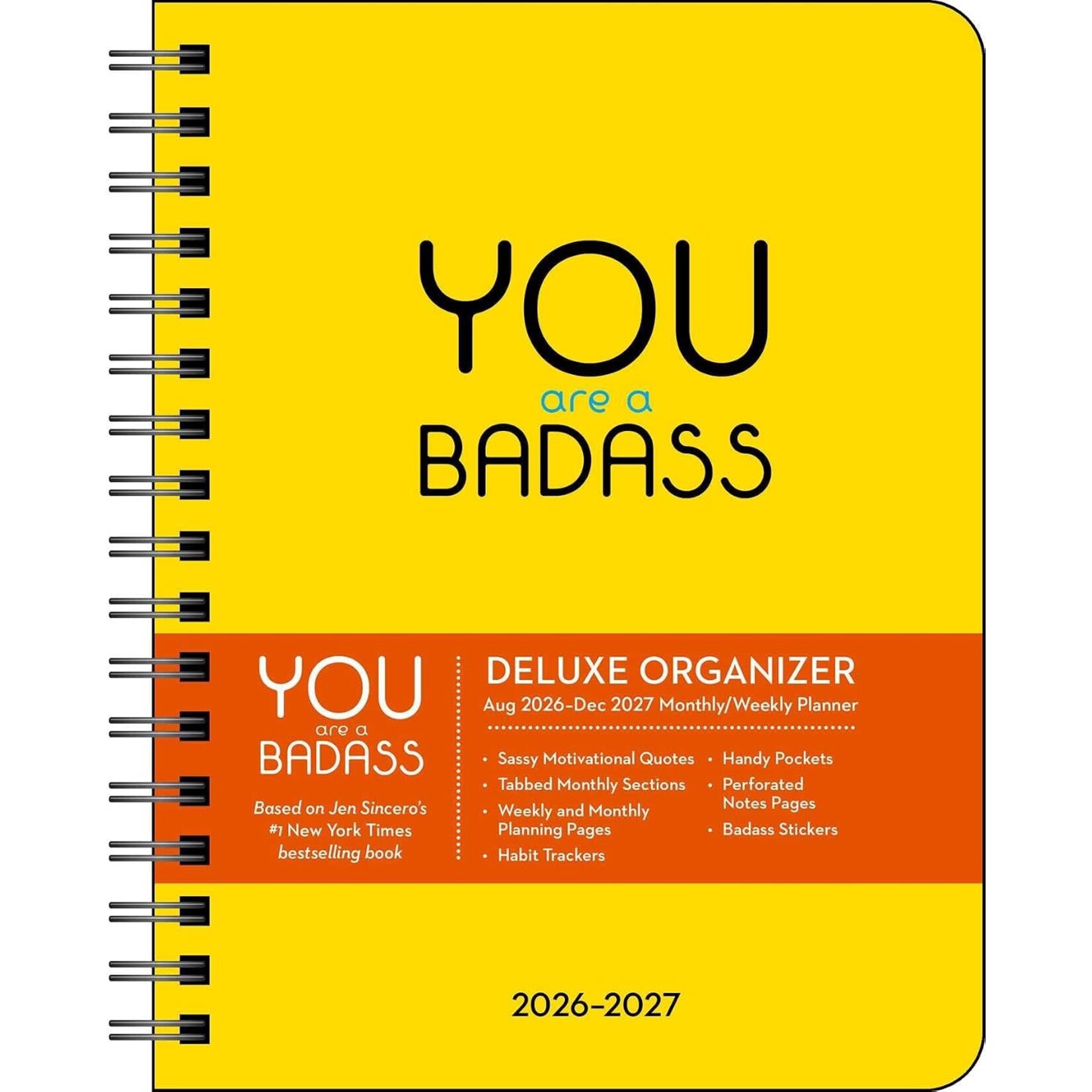 You Are A Badass Deluxe Organizer 17-Month 2026-2027 Weekly/Monthly Planner By Jen Sincero