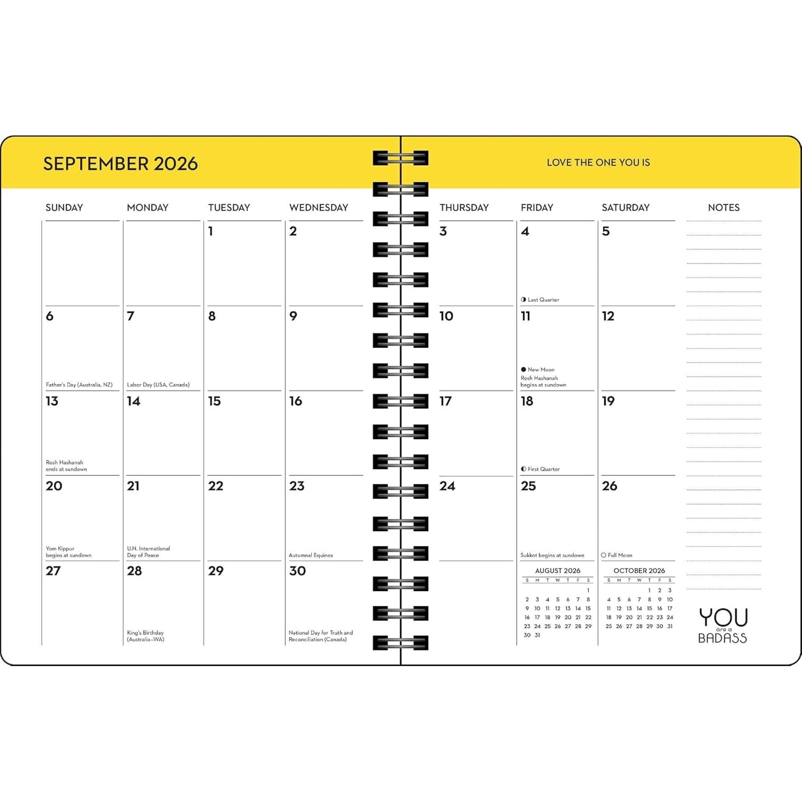You Are A Badass Deluxe Organizer 17-Month 2026-2027 Weekly/Monthly Planner By Jen Sincero