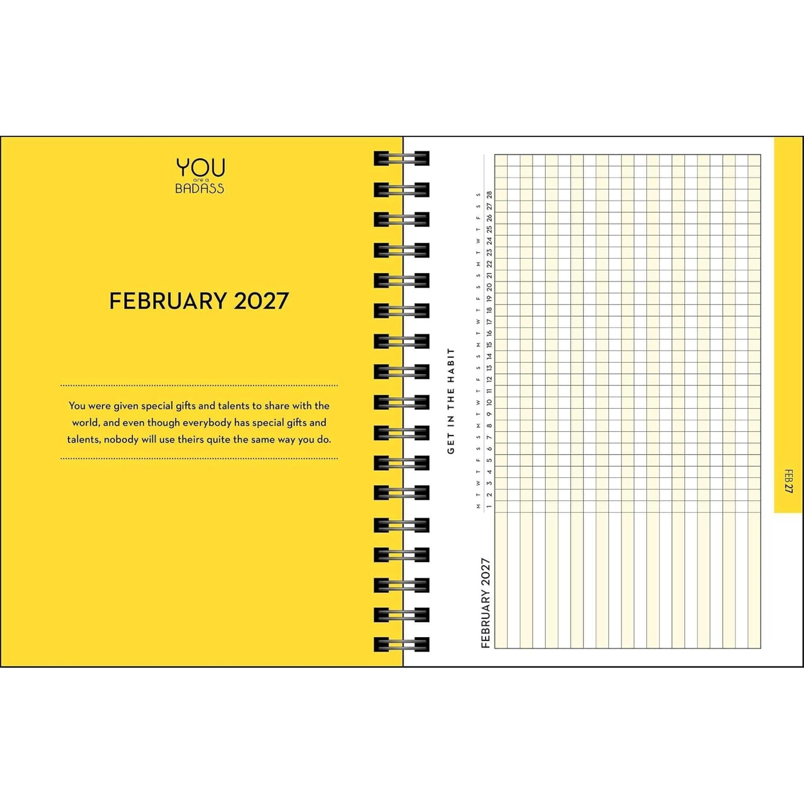You Are A Badass Deluxe Organizer 17-Month 2026-2027 Weekly/Monthly Planner By Jen Sincero