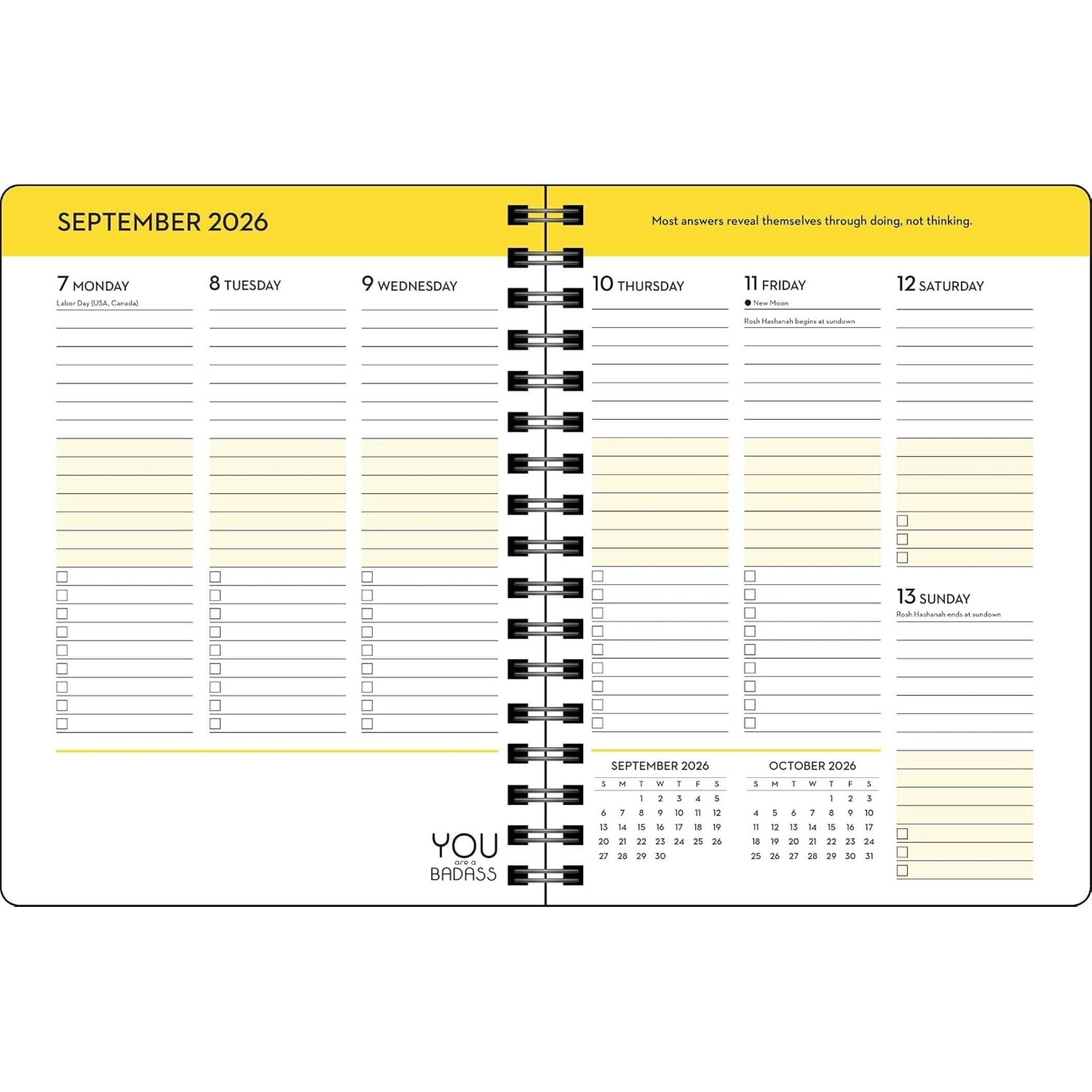 You Are A Badass Deluxe Organizer 17-Month 2026-2027 Weekly/Monthly Planner By Jen Sincero