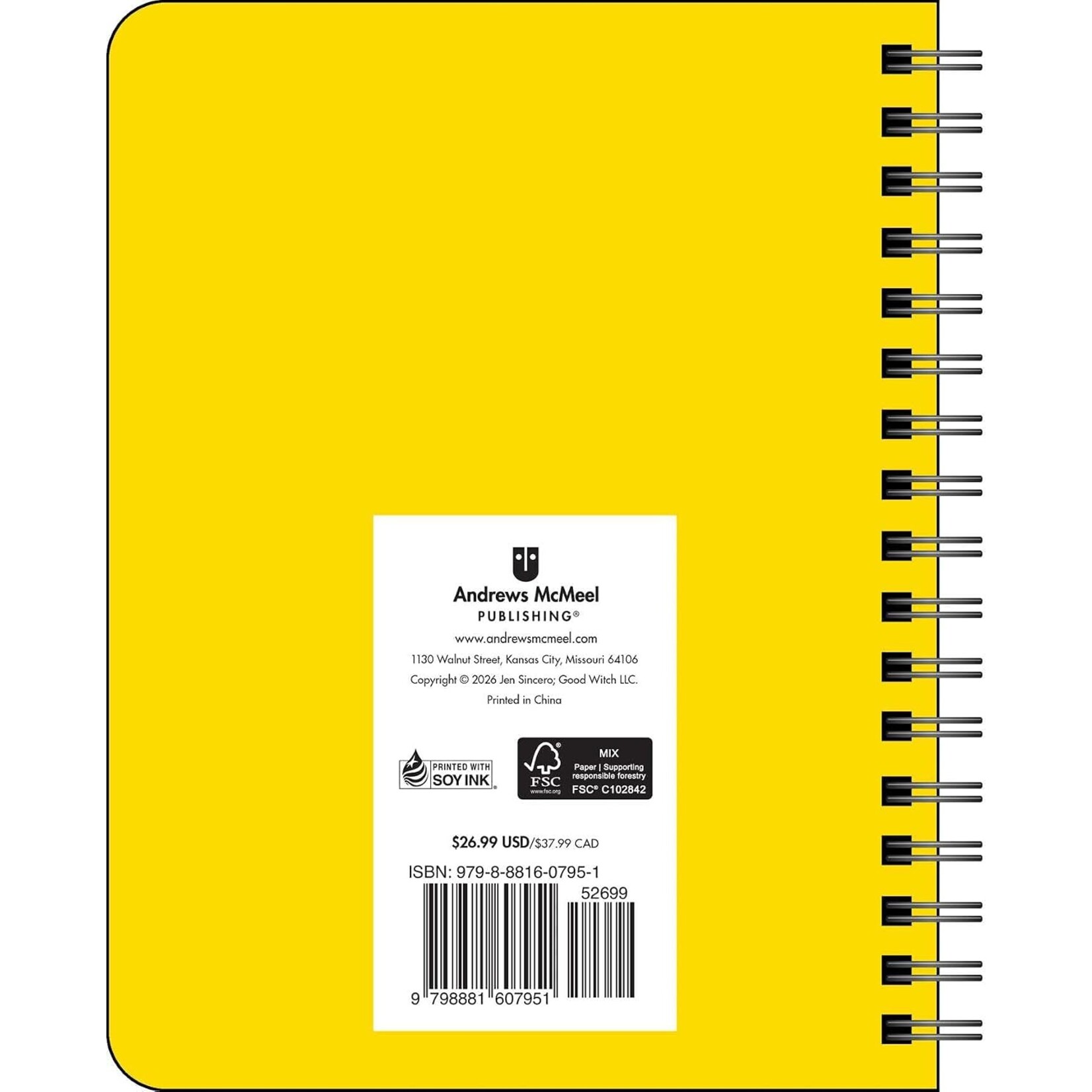 You Are A Badass Deluxe Organizer 17-Month 2026-2027 Weekly/Monthly Planner By Jen Sincero