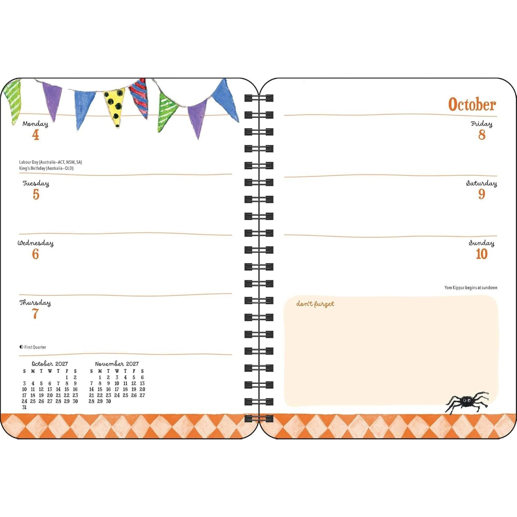 2027 Monthly/Weekly Planner Calendar By Sally Welchman