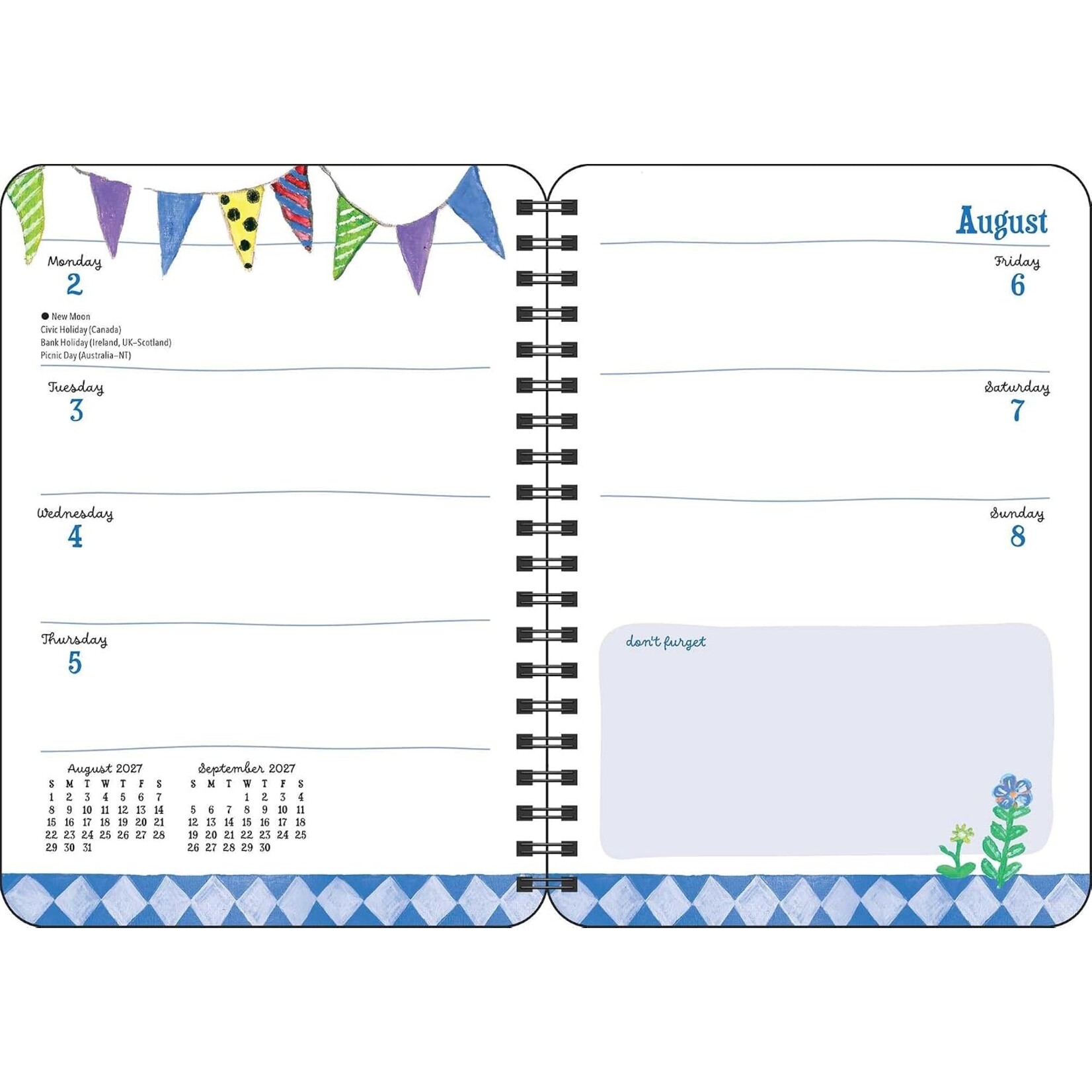 2027 Monthly/Weekly Planner Calendar By Sally Welchman