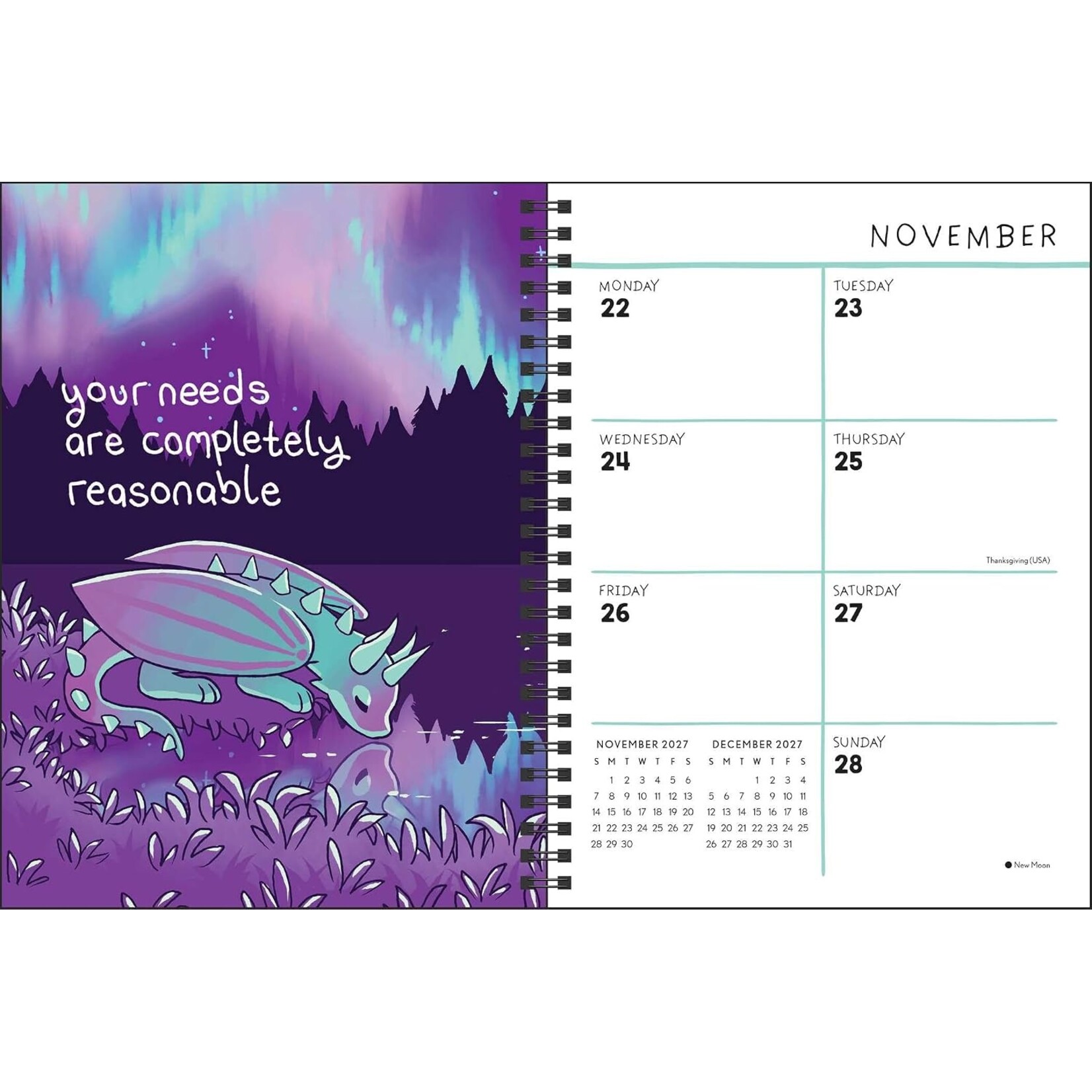 2027 Weekly/Monthly Planner Calendar By Kate Allan