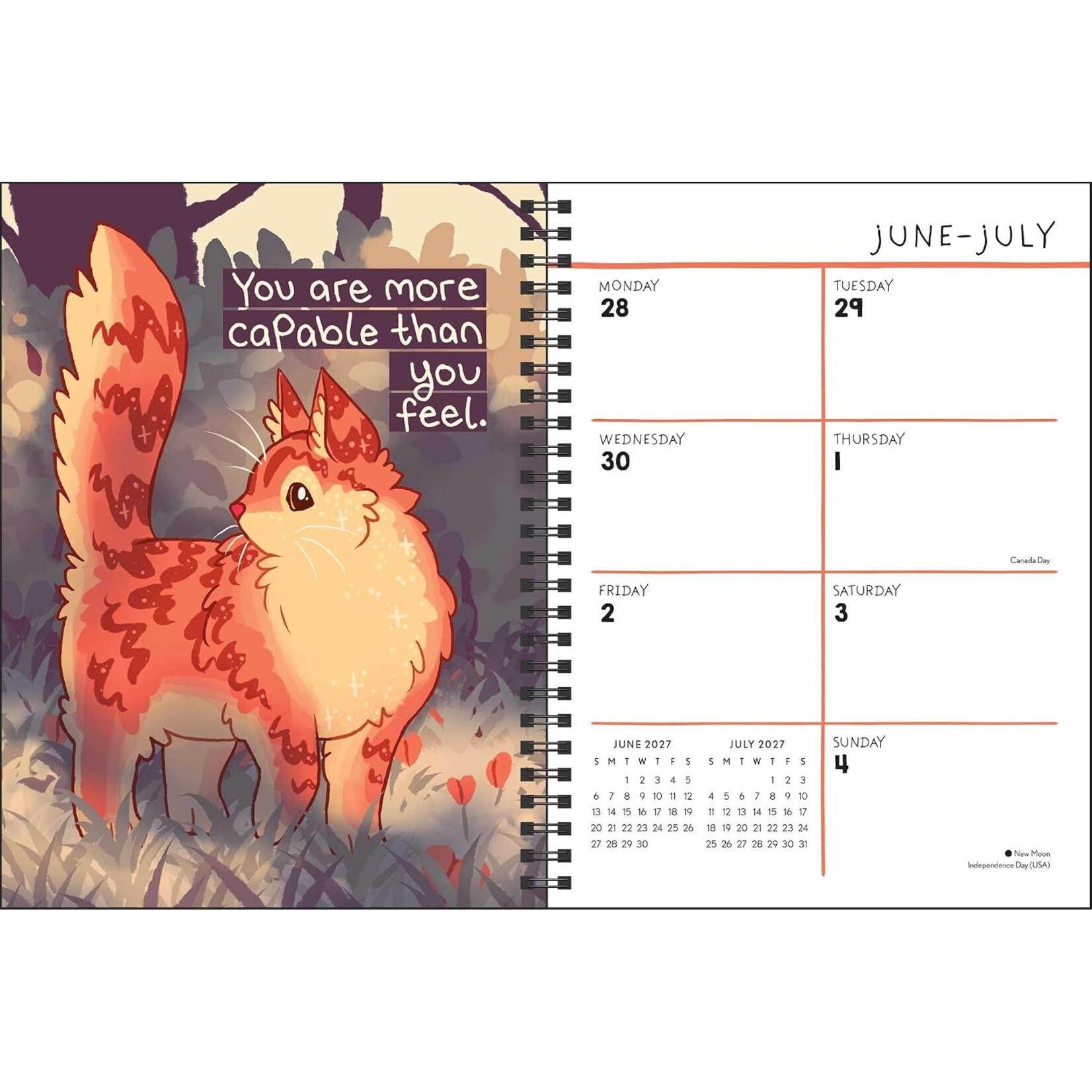 2027 Weekly/Monthly Planner Calendar By Kate Allan