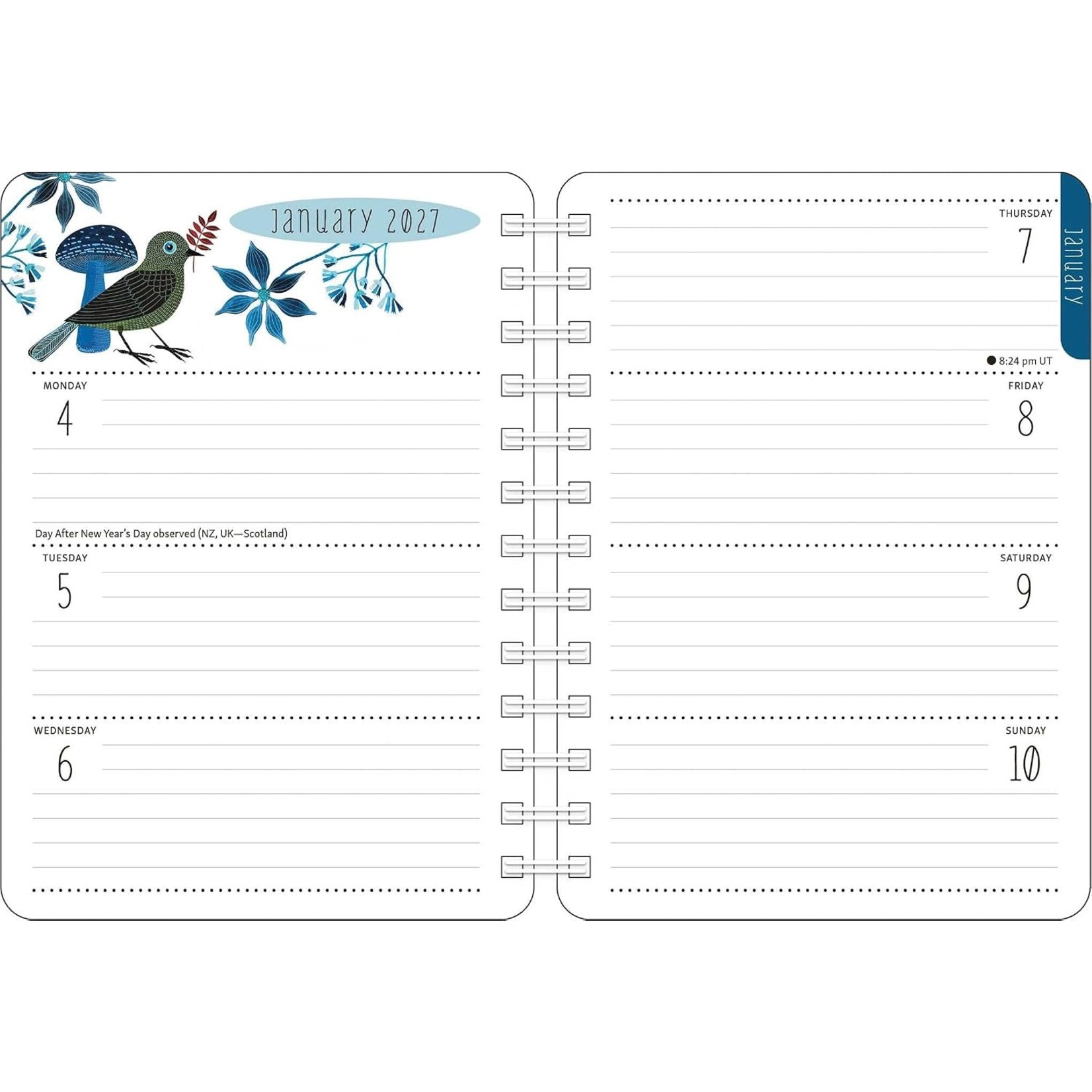 Birds of A Feather 2027 Weekly Calendar By Geninne D Zlatkis