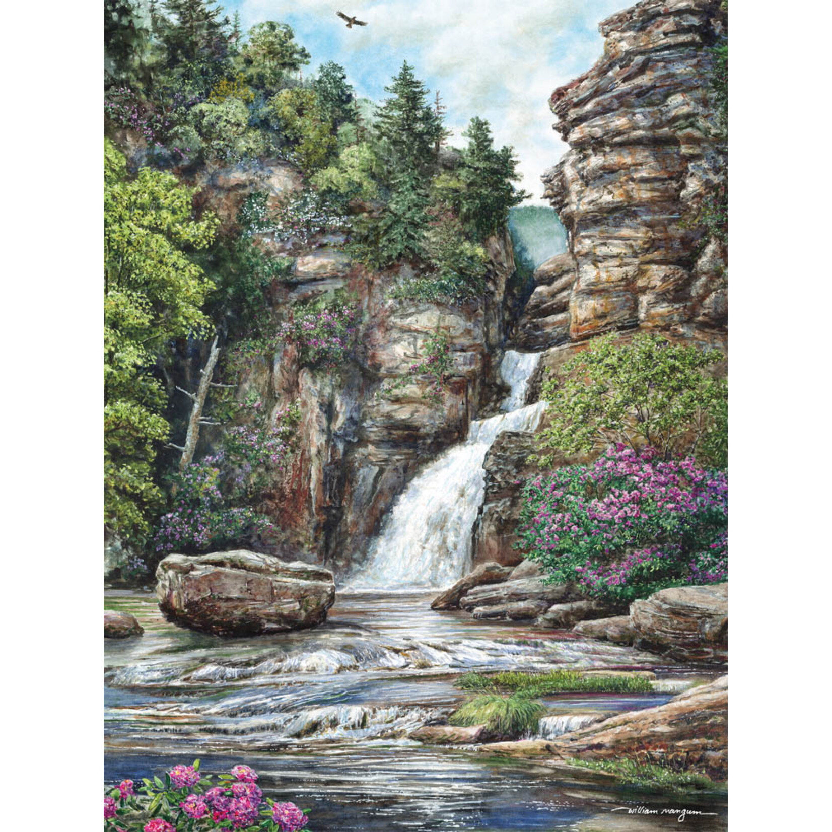 Linville Falls 550 Piece Puzzle