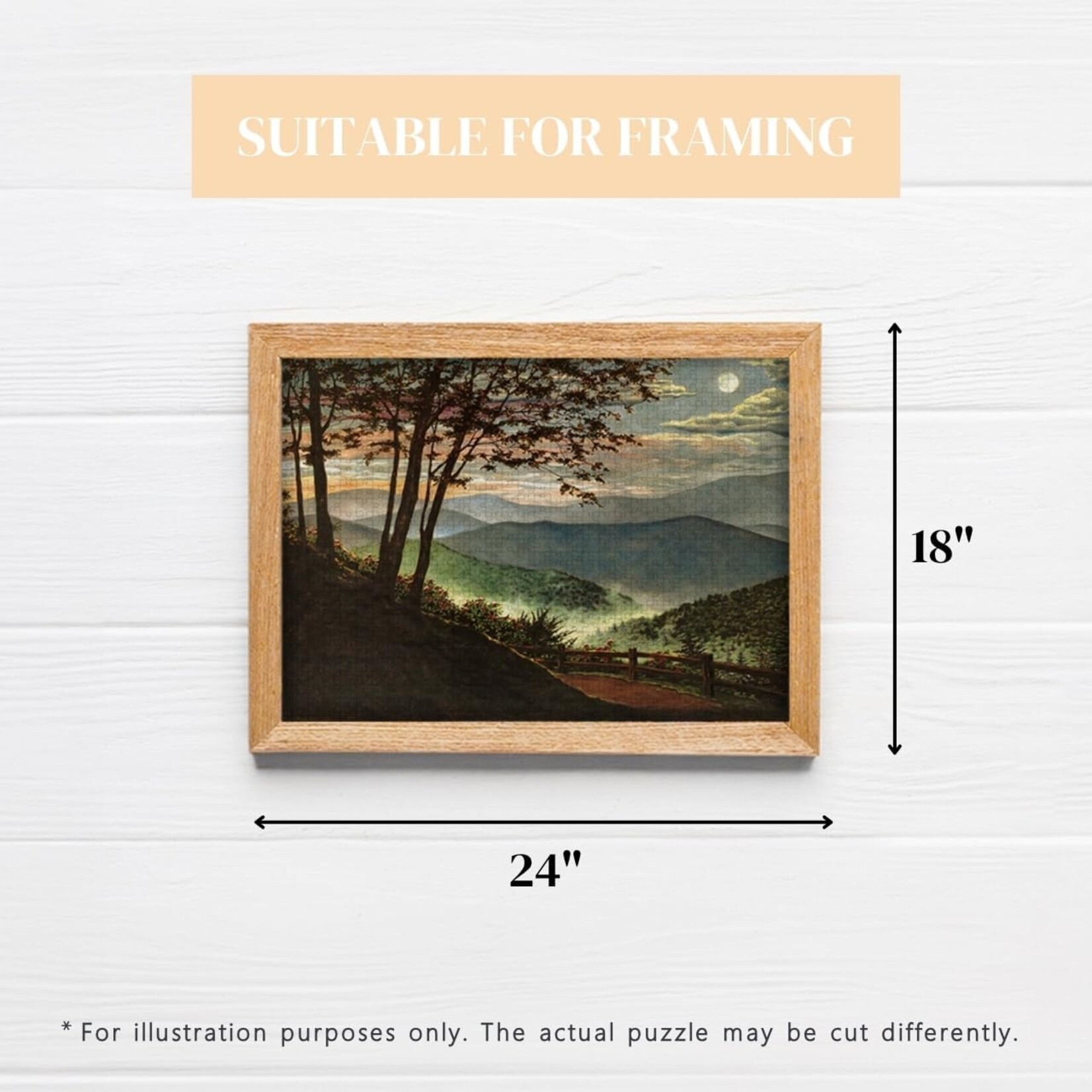 Smoky Mountain Twilight 550 Piece Puzzle