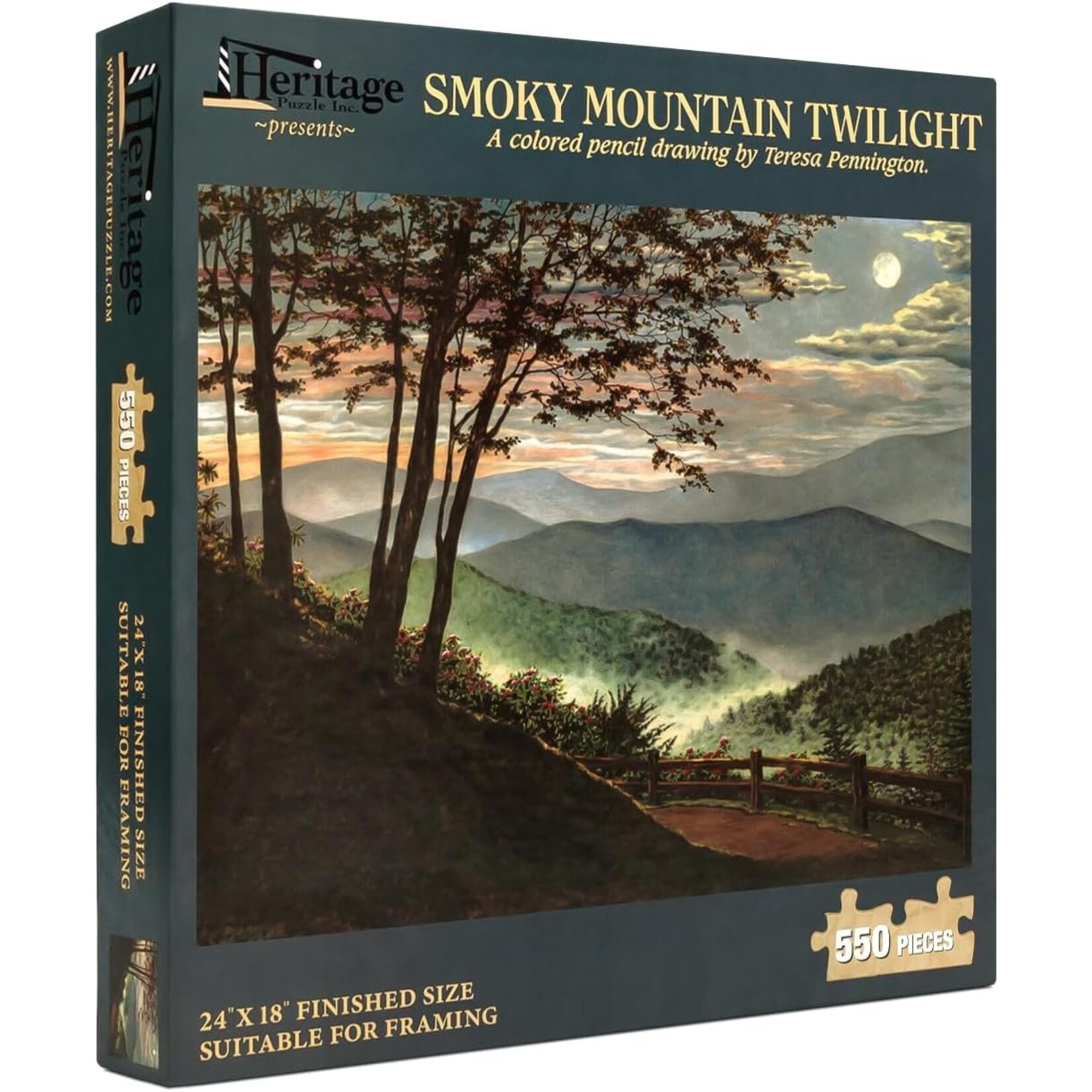 Smoky Mountain Twilight 550 Piece Puzzle