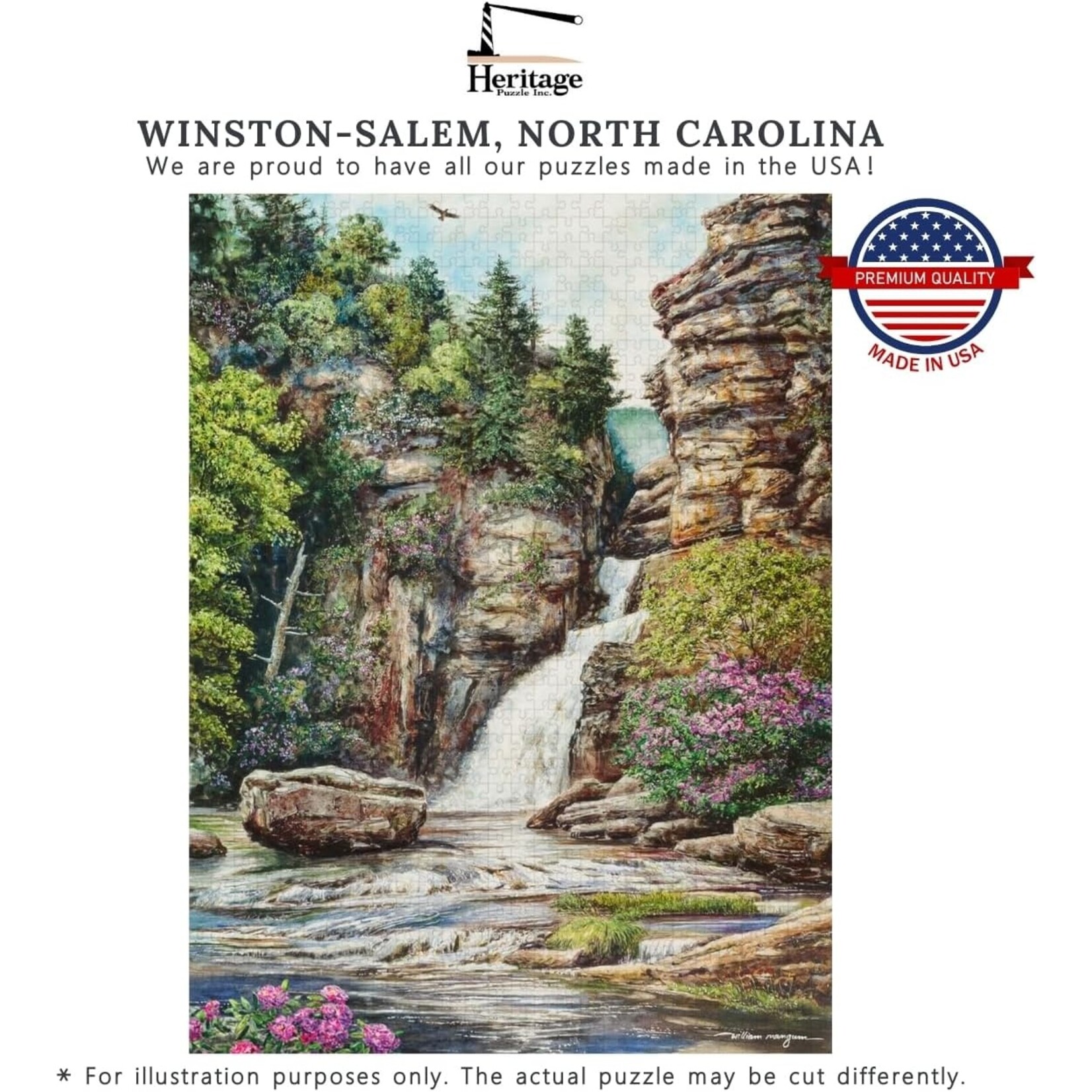 Linville Falls 550 Piece Puzzle