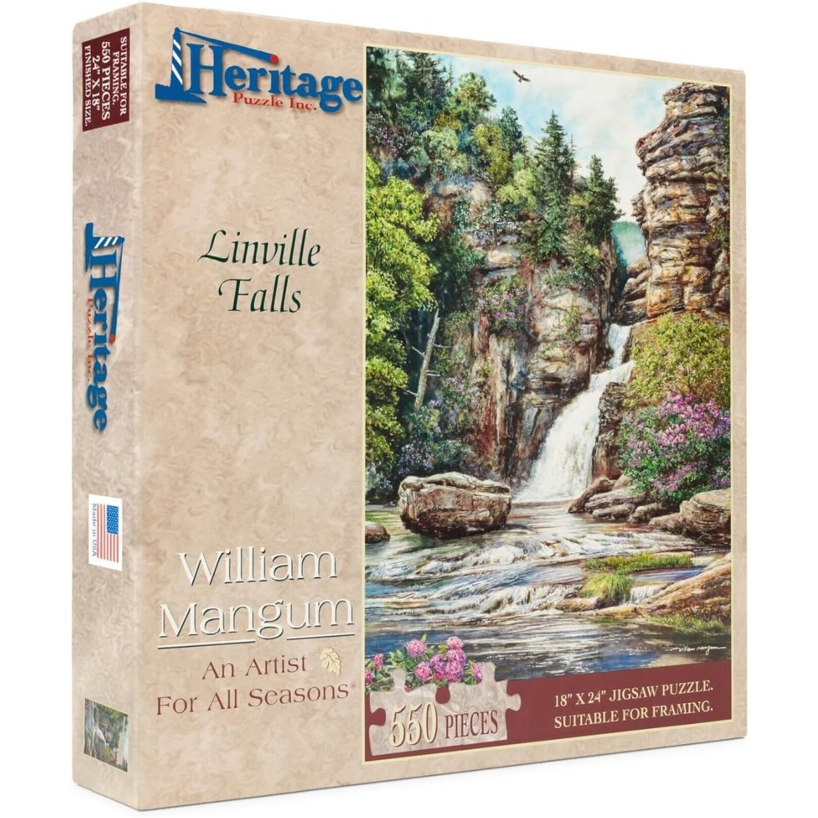 Linville Falls 550 Piece Puzzle