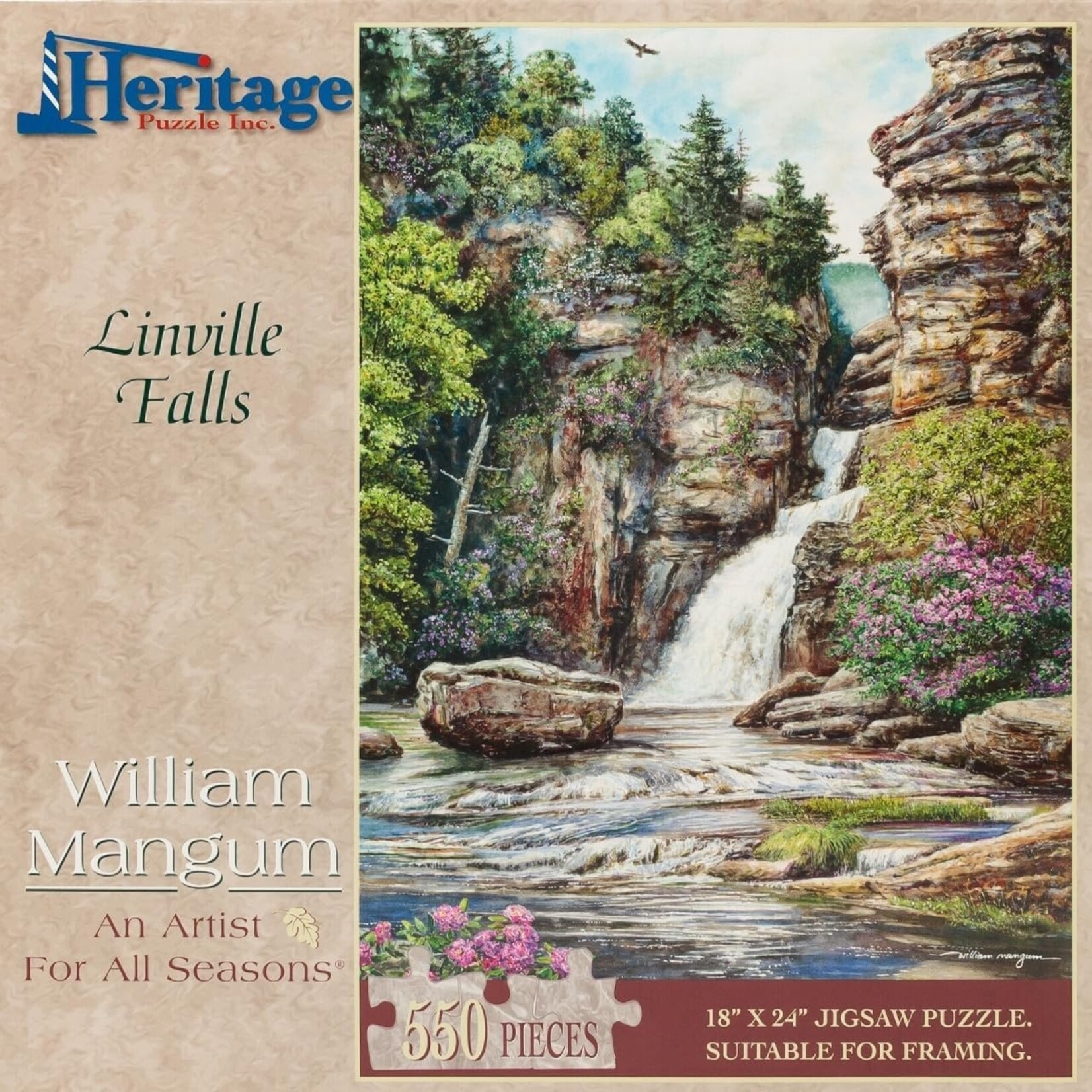 Linville Falls 550 Piece Puzzle
