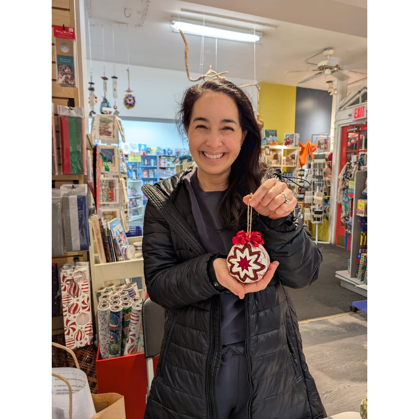 Maxima Hive Learn How to Make Quilted Fabric Ornaments with Candice