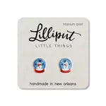Snowman Snow Globe Earrings