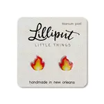 Flame Emoji Earrings