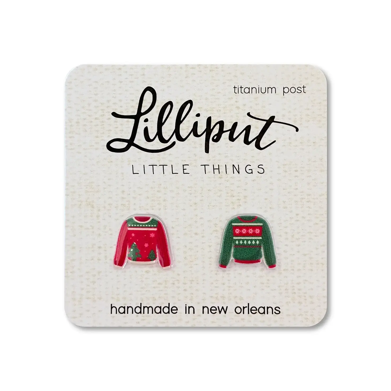 Christmas Ugly Sweater Earrings