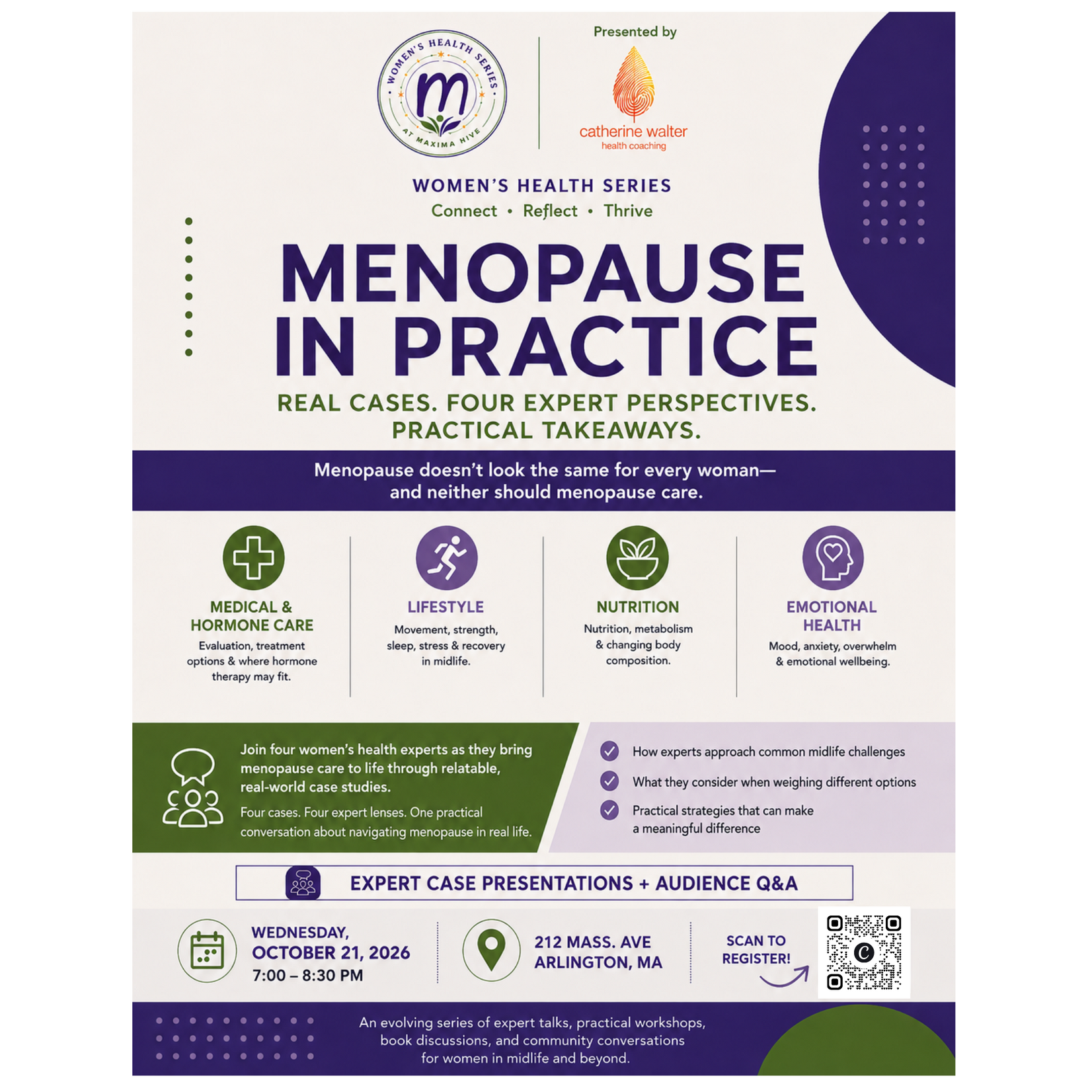 Wed. Oct. 21 Menopause in Practice