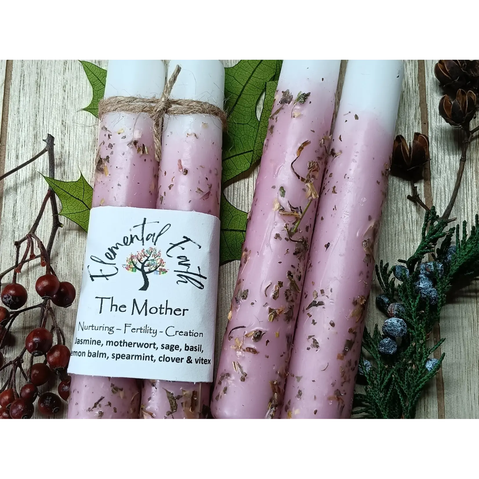 The Mother - Ritual Herbal Candles 6"