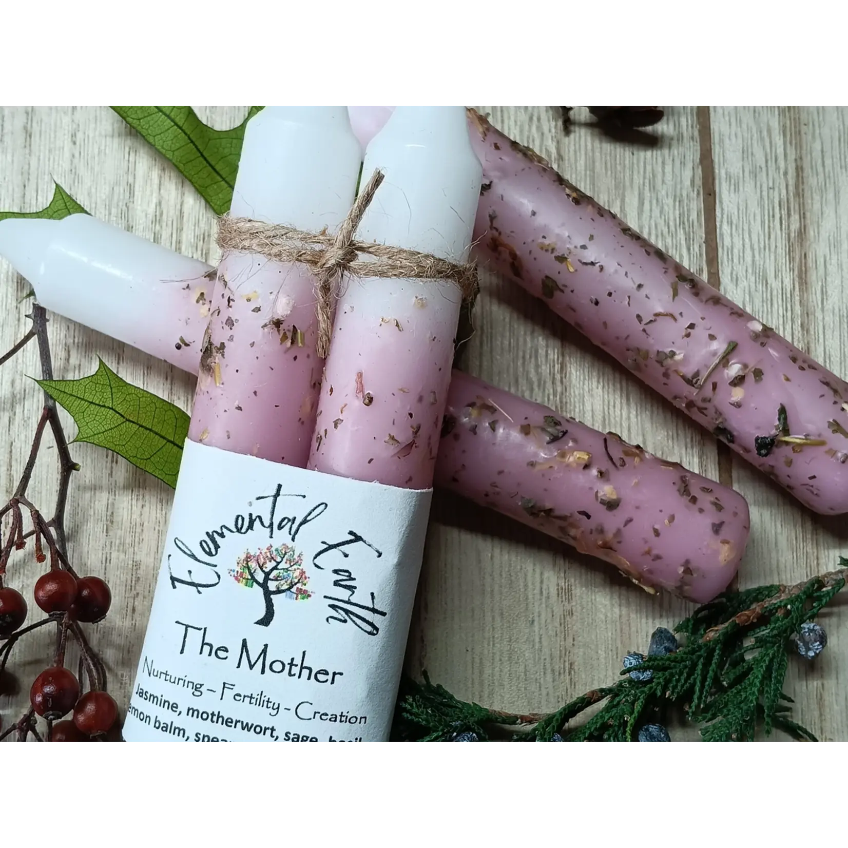 The Mother - Ritual Herbal Candles 6"