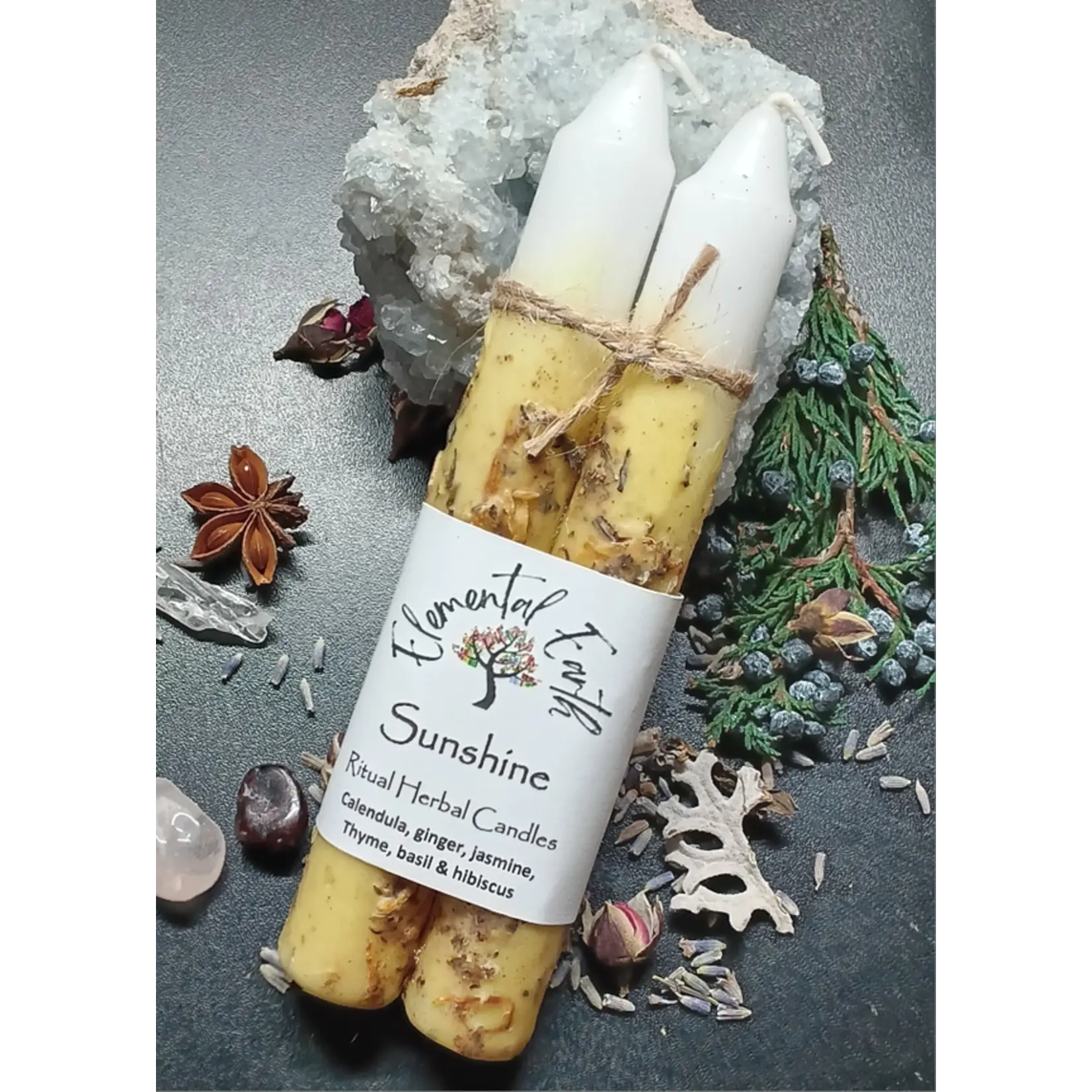 Sunshine - Ritual Herbal Candles 6"