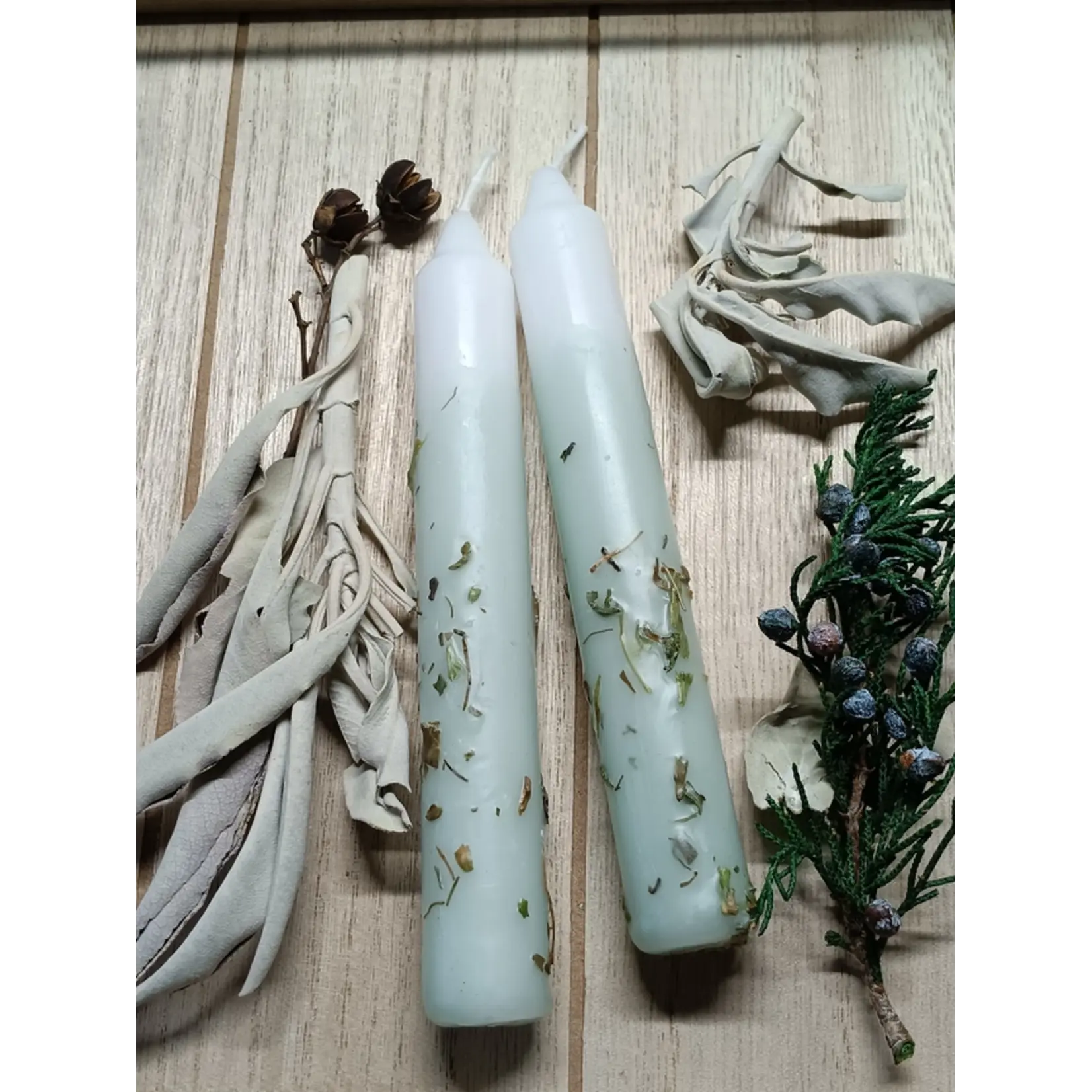 Sage - Ritual Herbal Candles 6"