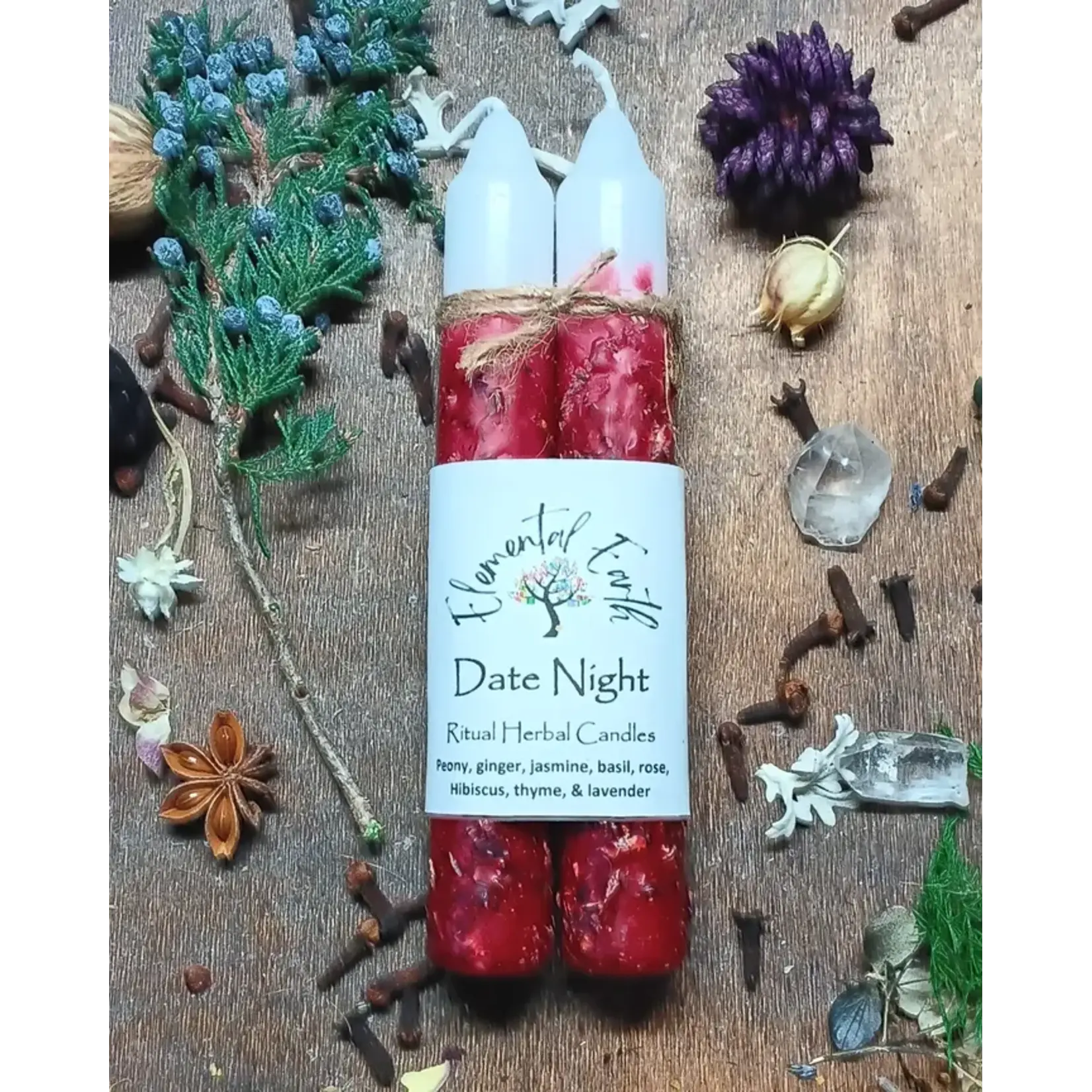 Date Night - Ritual Herbal Candles 6"
