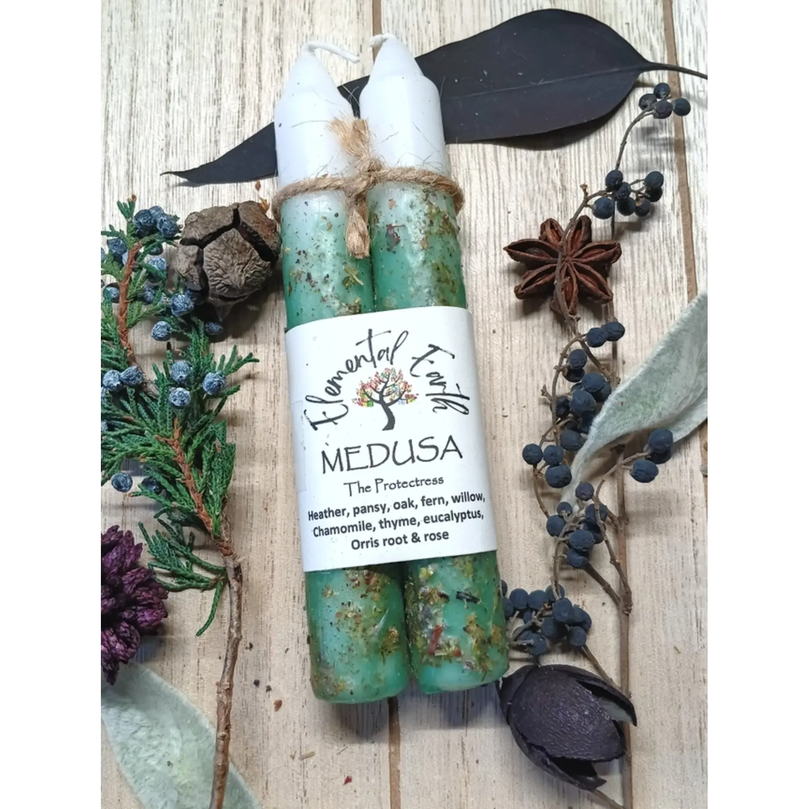 Medusa - Ritual Herbal Candles 6"