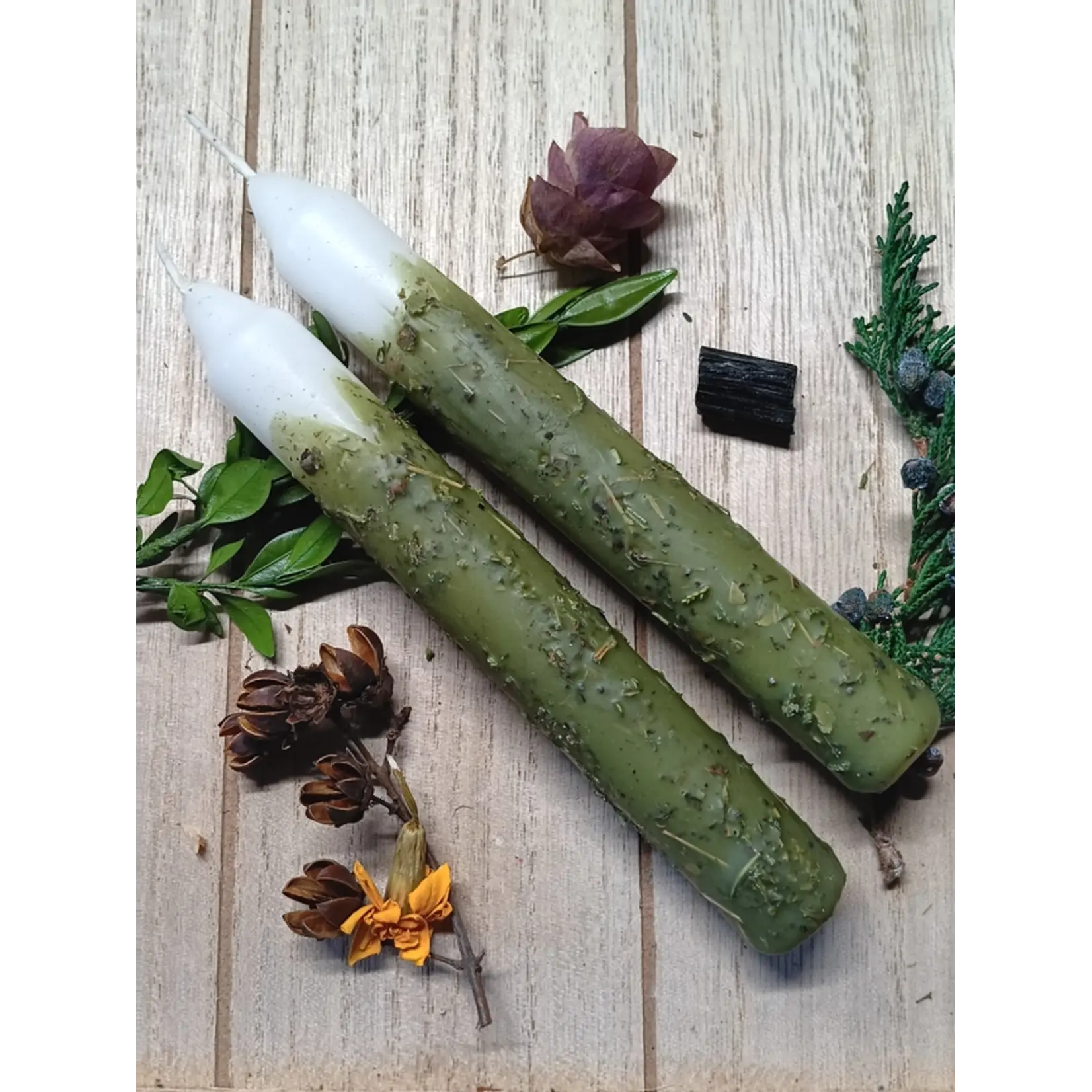 Money - Ritual Herbal Candles 6"