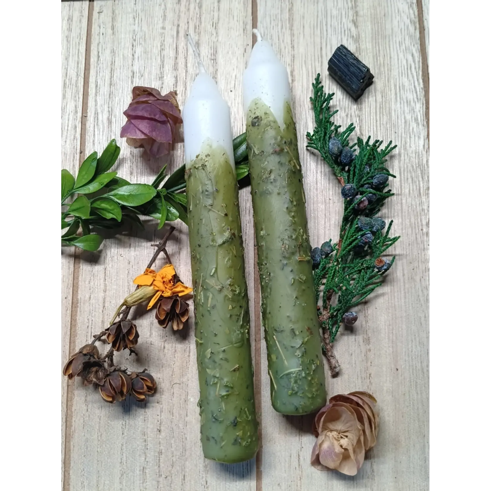 Money - Ritual Herbal Candles 6"