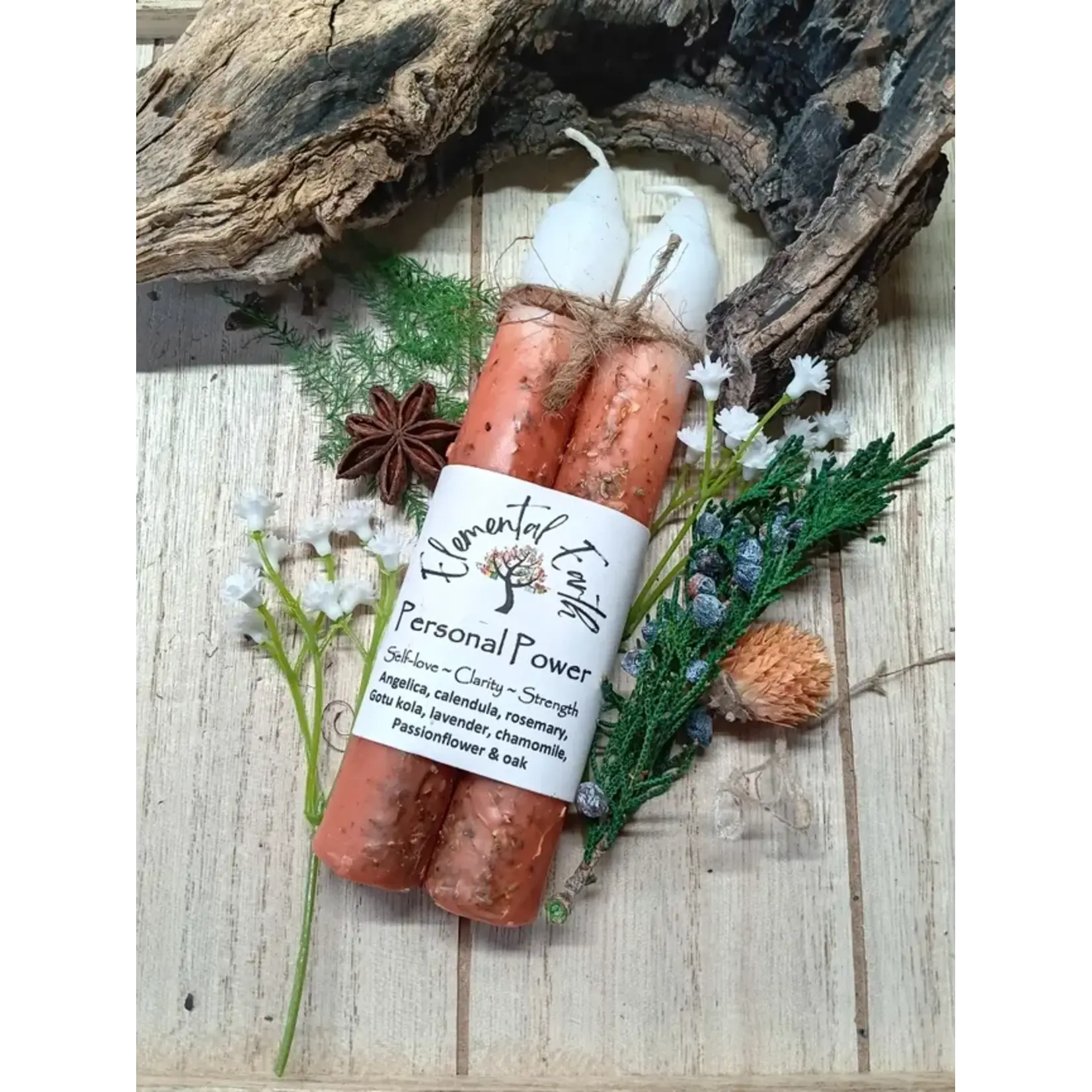 Personal Power - Ritual Herbal Candles 6"