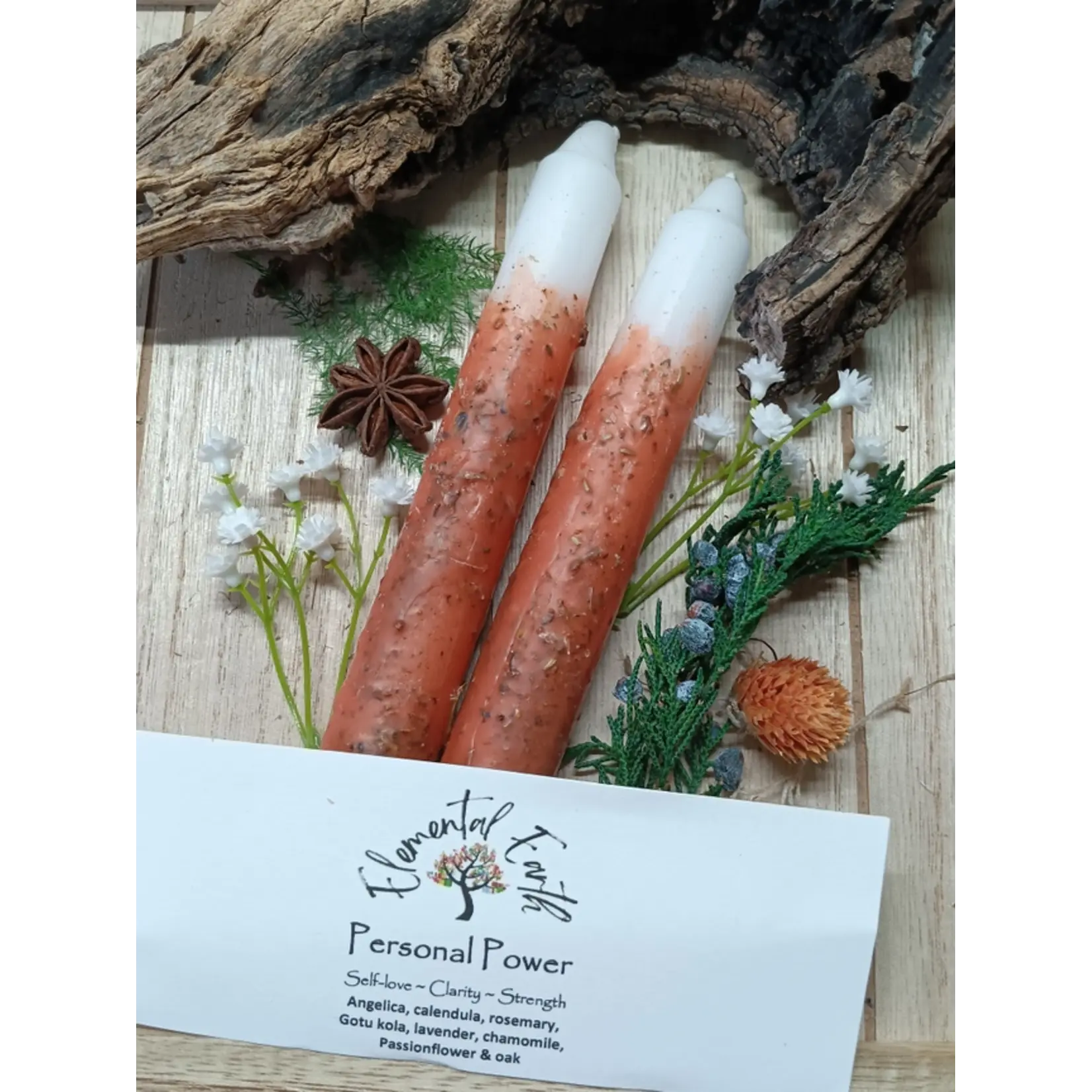 Personal Power - Ritual Herbal Candles 6"